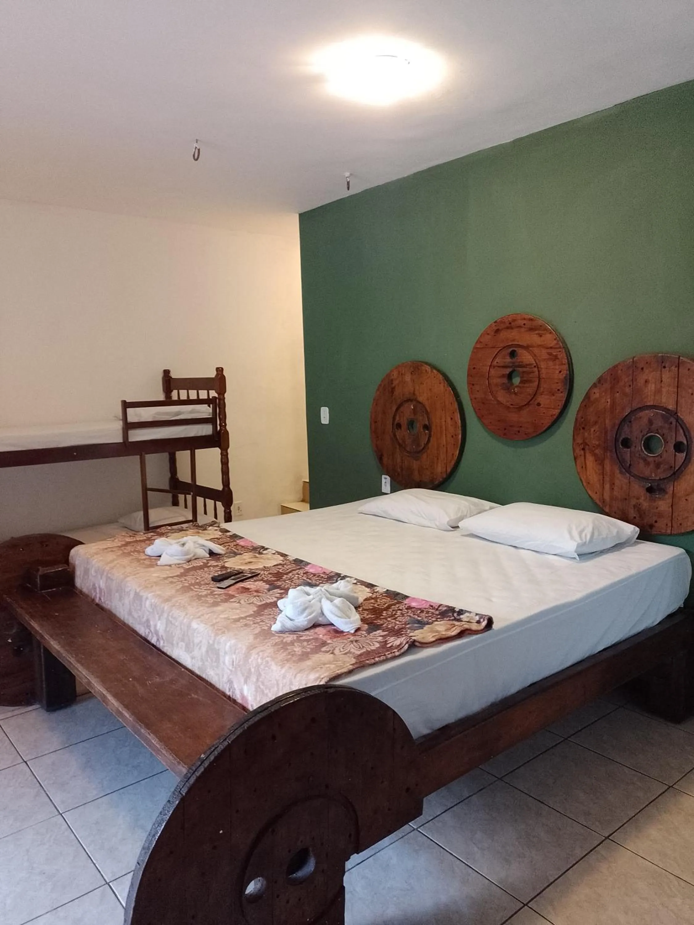 Bed in Pousada Rancho Texas Ubatuba