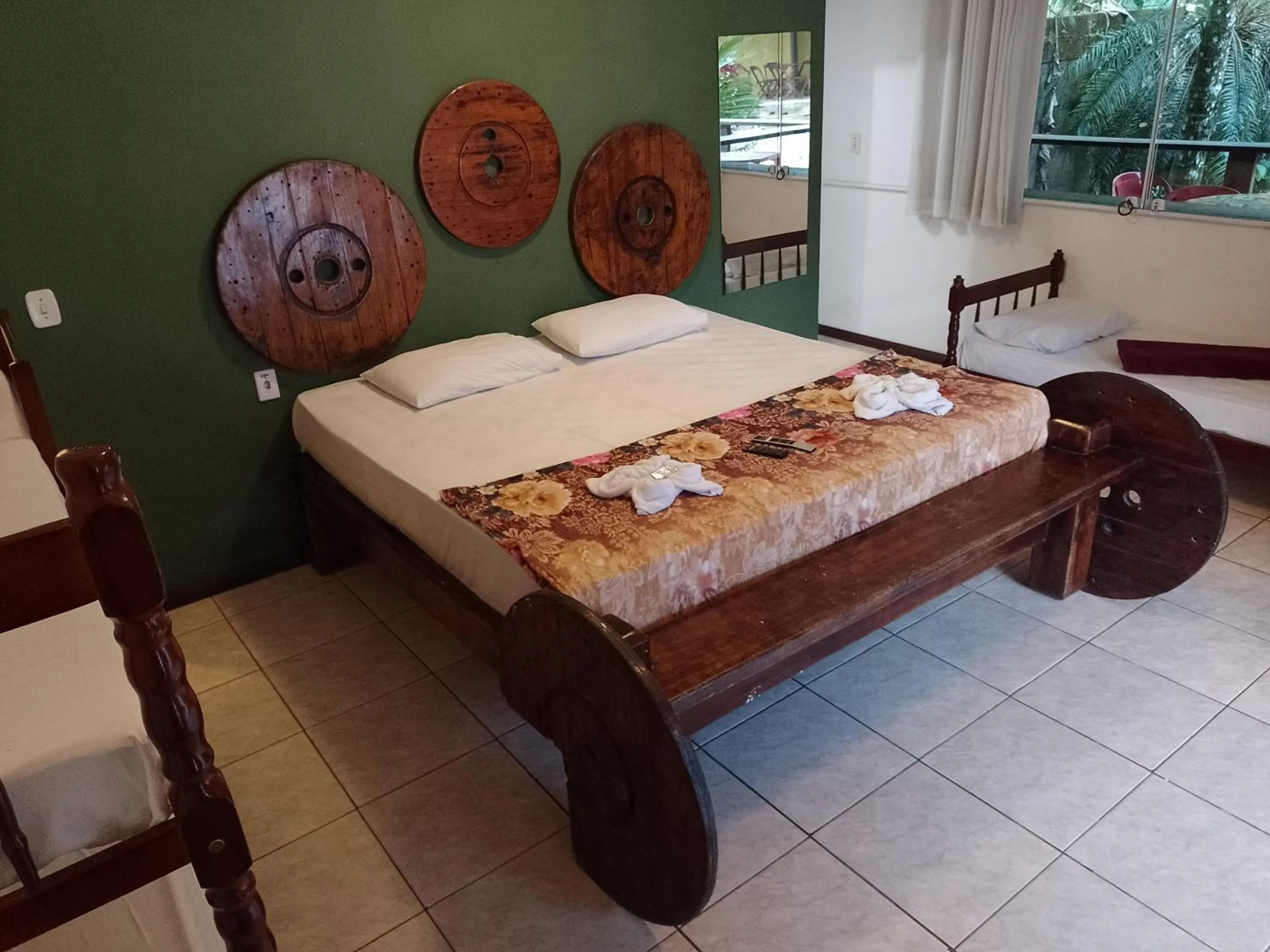 Bed in Pousada Rancho Texas Ubatuba