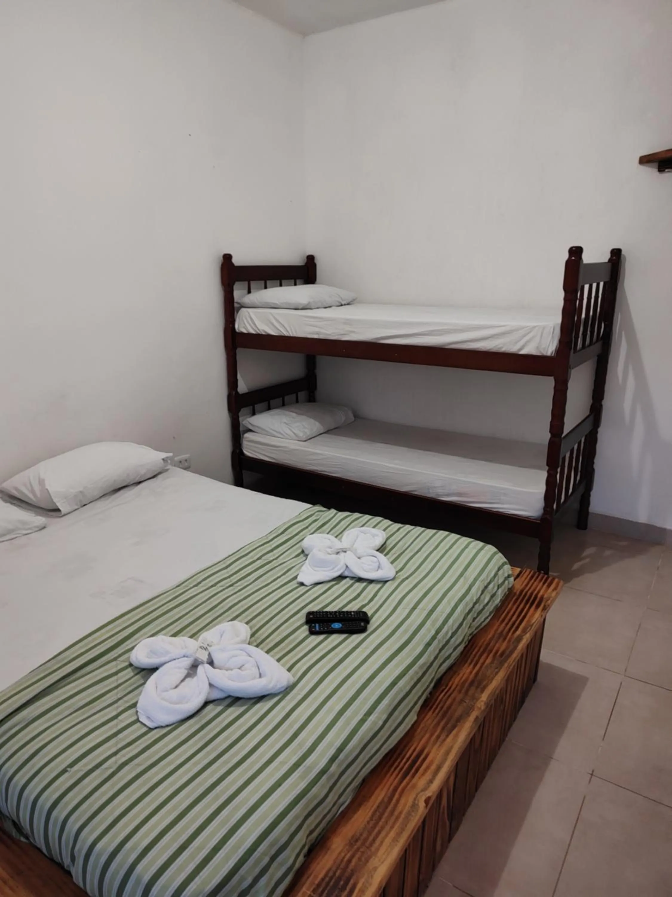 Bed in Pousada Rancho Texas Ubatuba