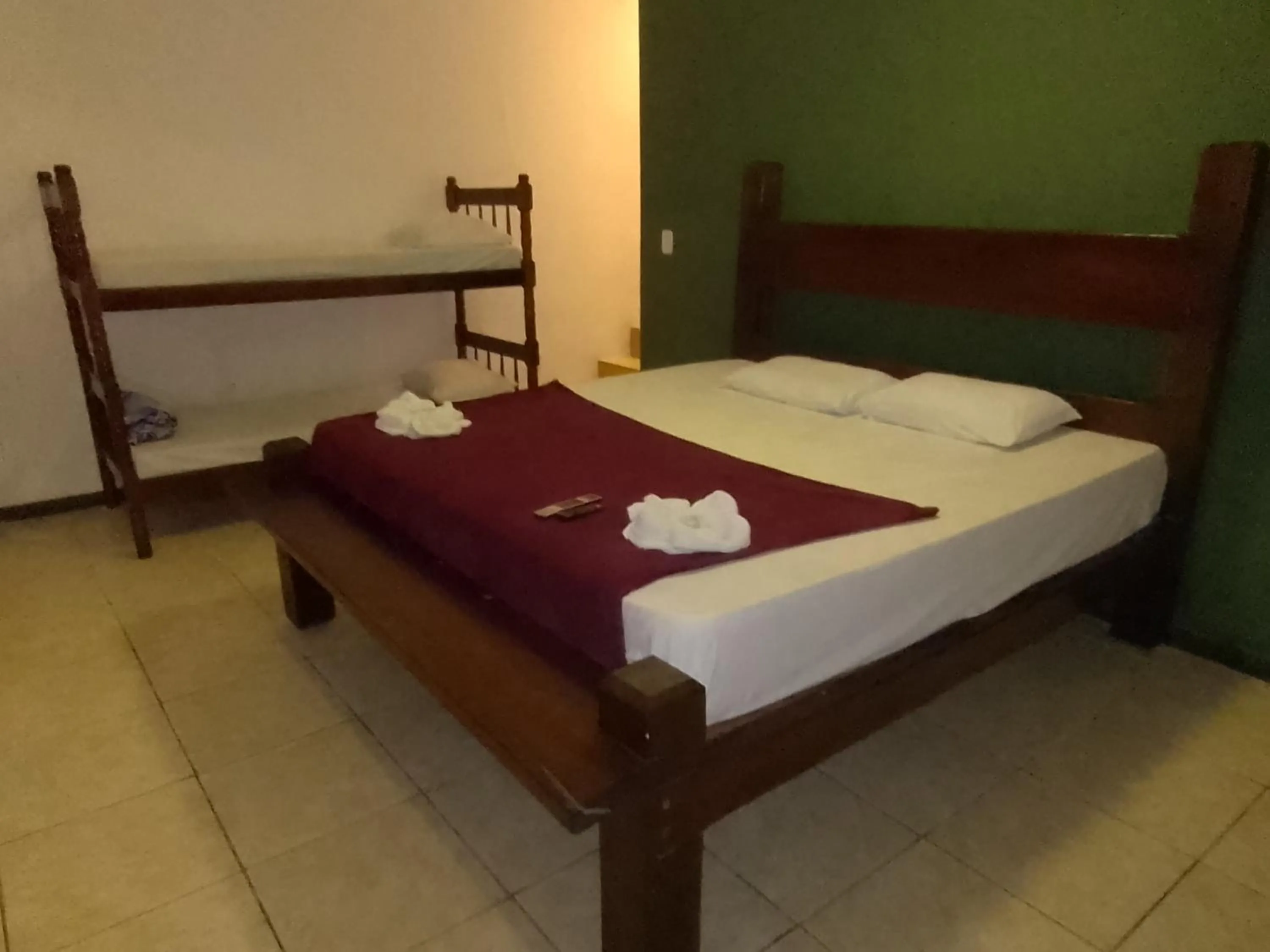 Bed in Pousada Rancho Texas Ubatuba