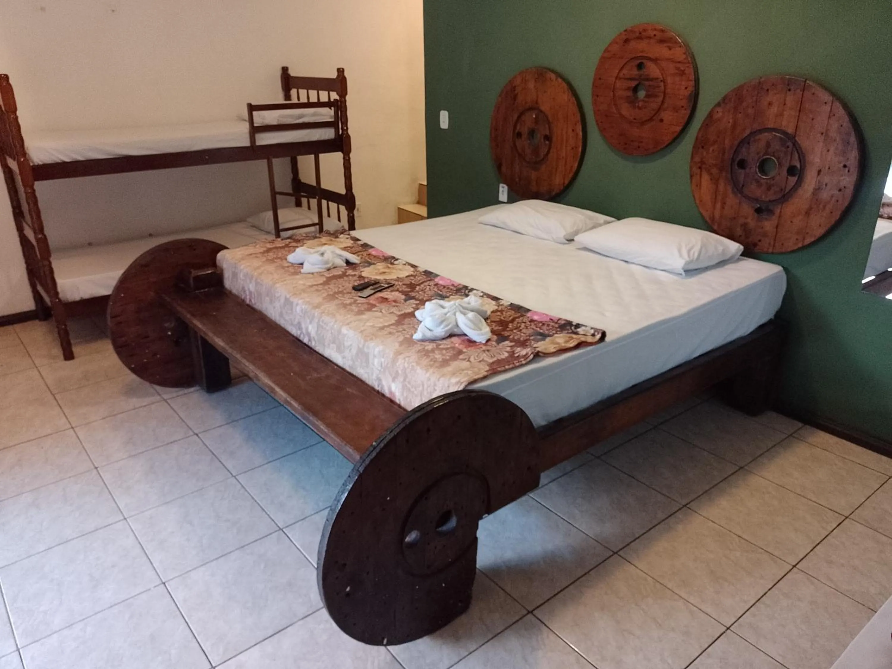 Bed in Pousada Rancho Texas Ubatuba