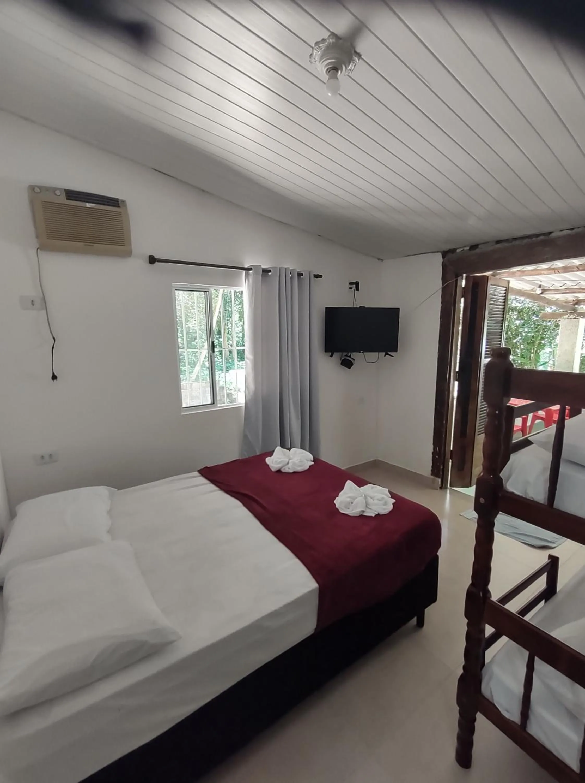 Bed in Pousada Rancho Texas Ubatuba