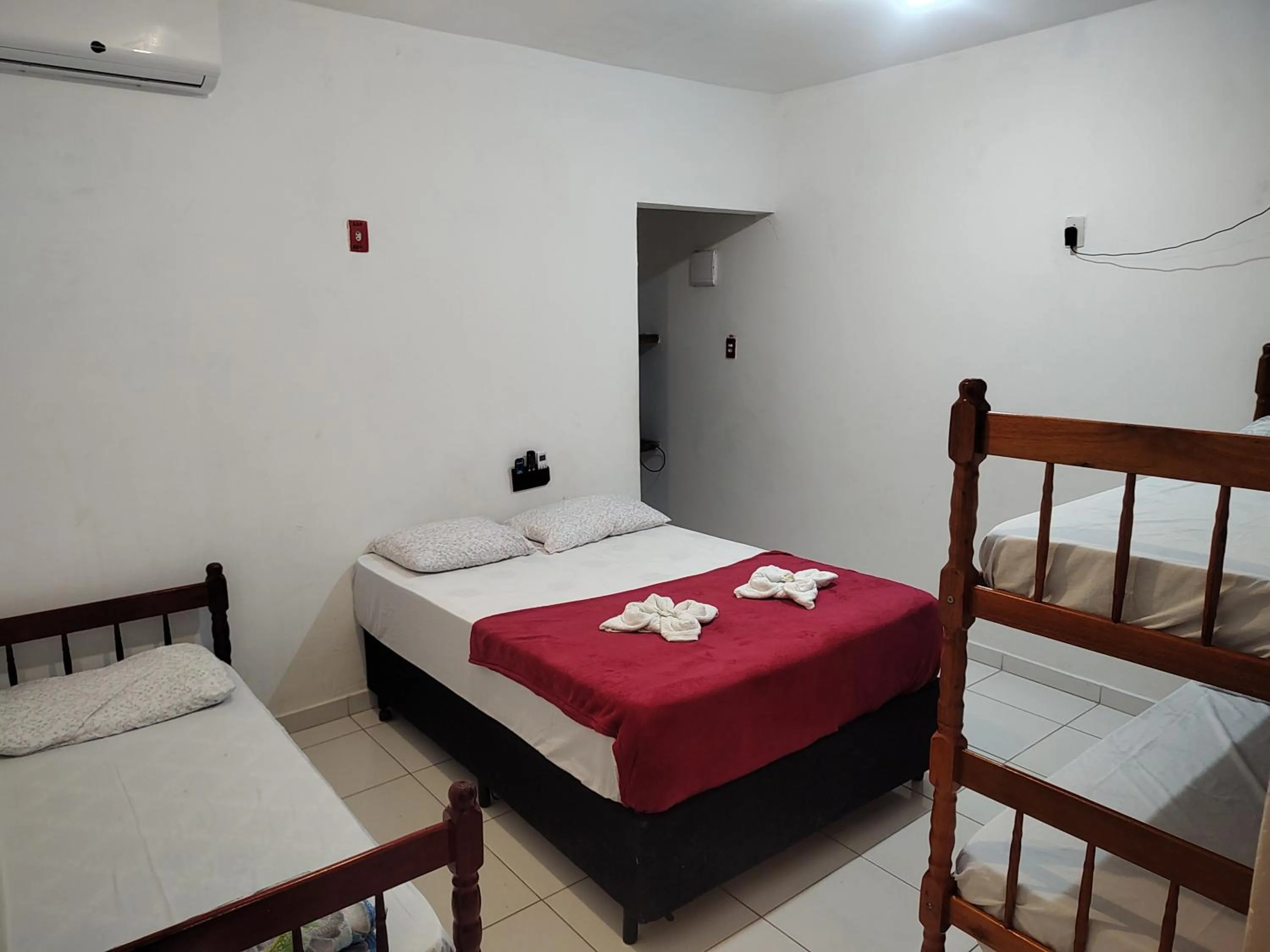 Bed in Pousada Rancho Texas Ubatuba