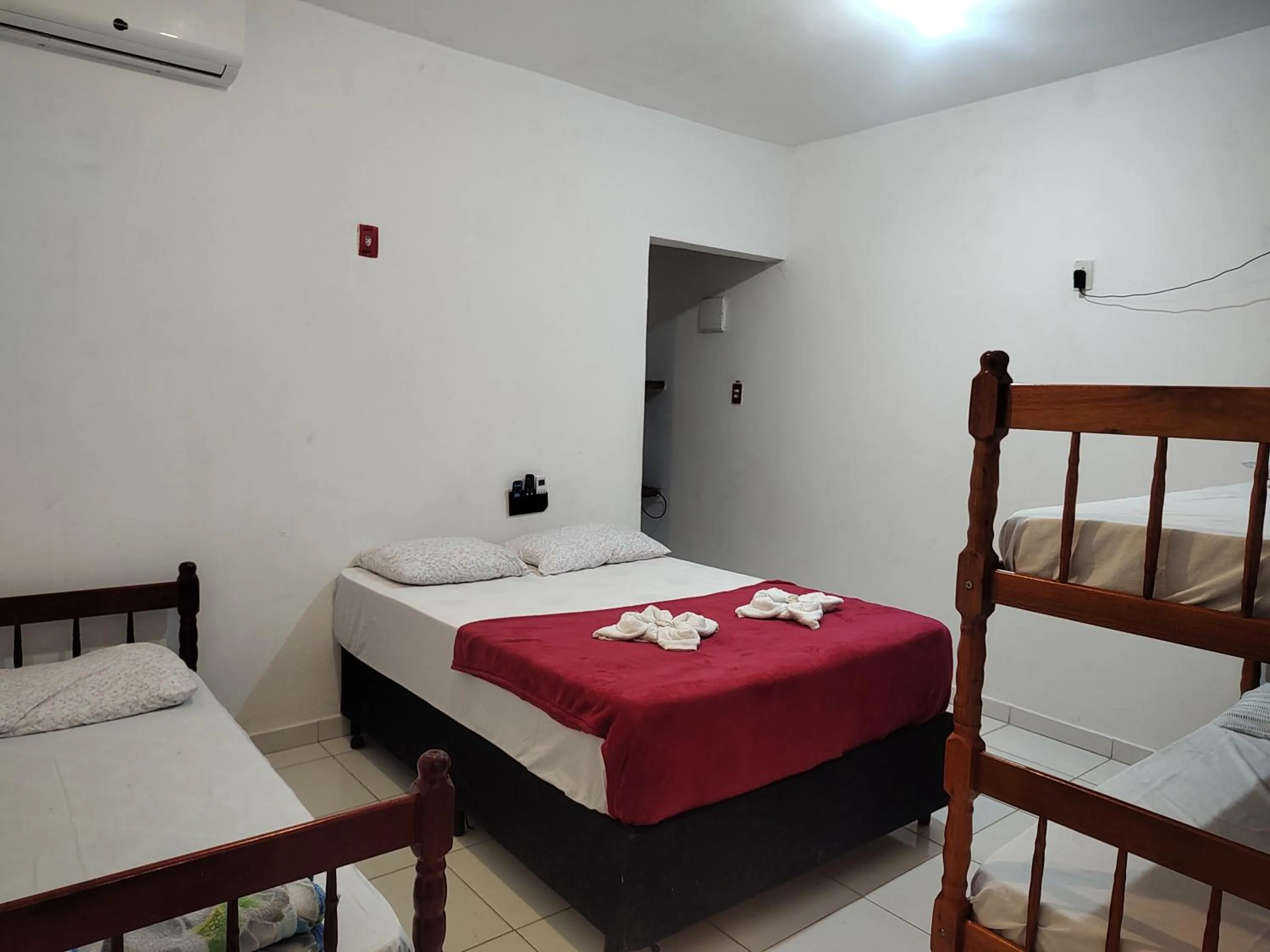 Bed in Pousada Rancho Texas Ubatuba