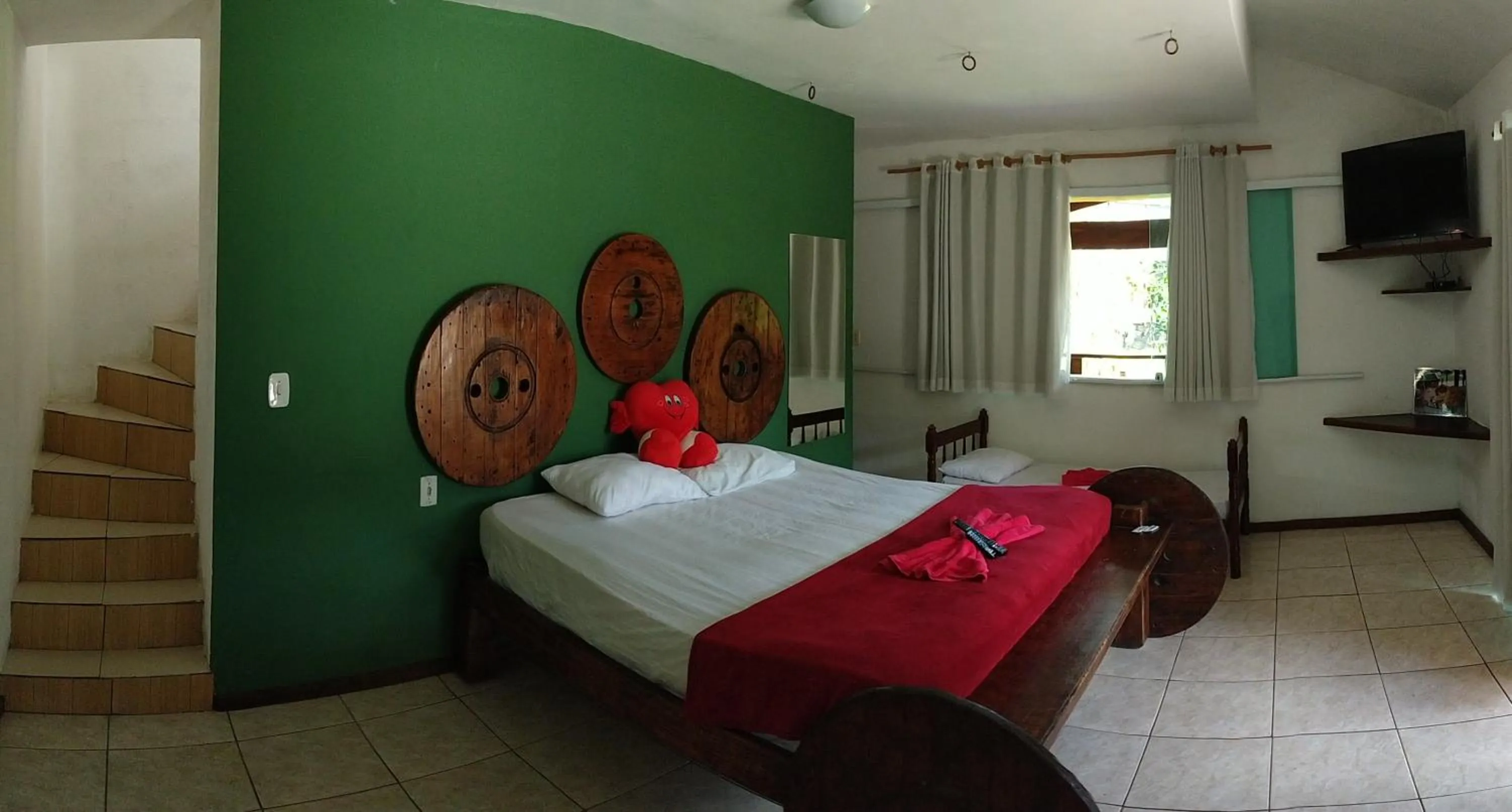 Bed in Pousada Rancho Texas Ubatuba