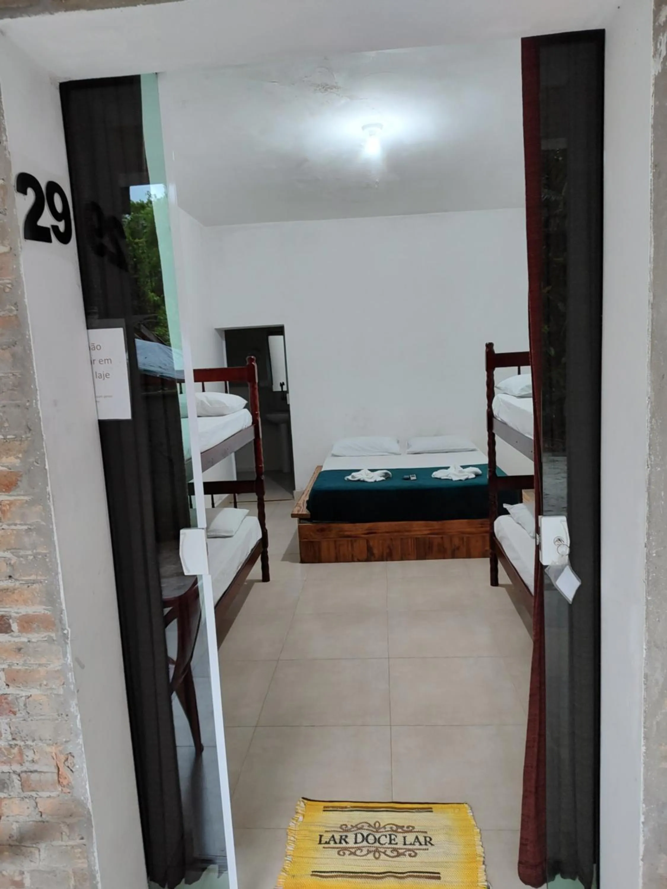 Bed in Pousada Rancho Texas Ubatuba