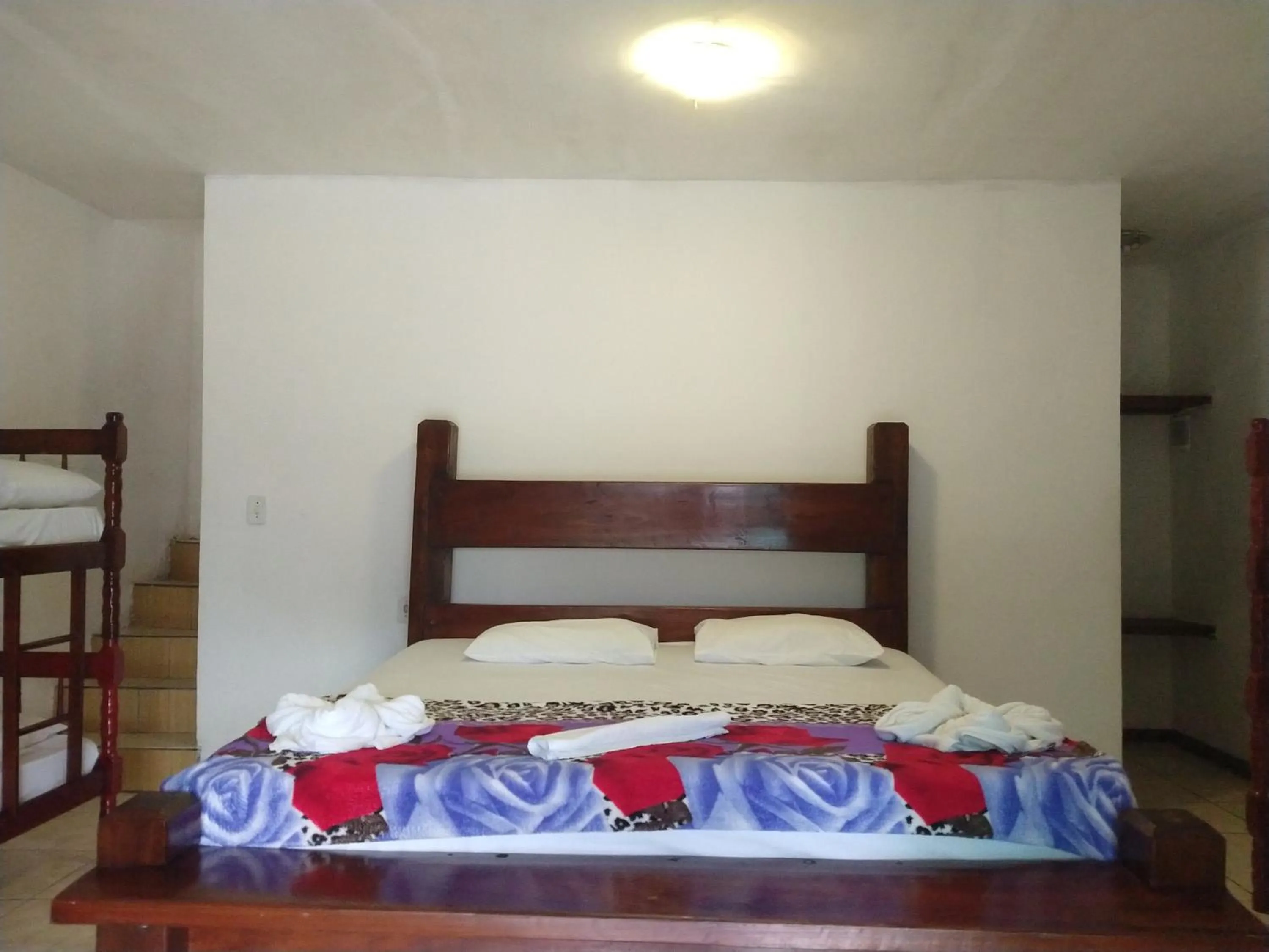 Bed in Pousada Rancho Texas Ubatuba