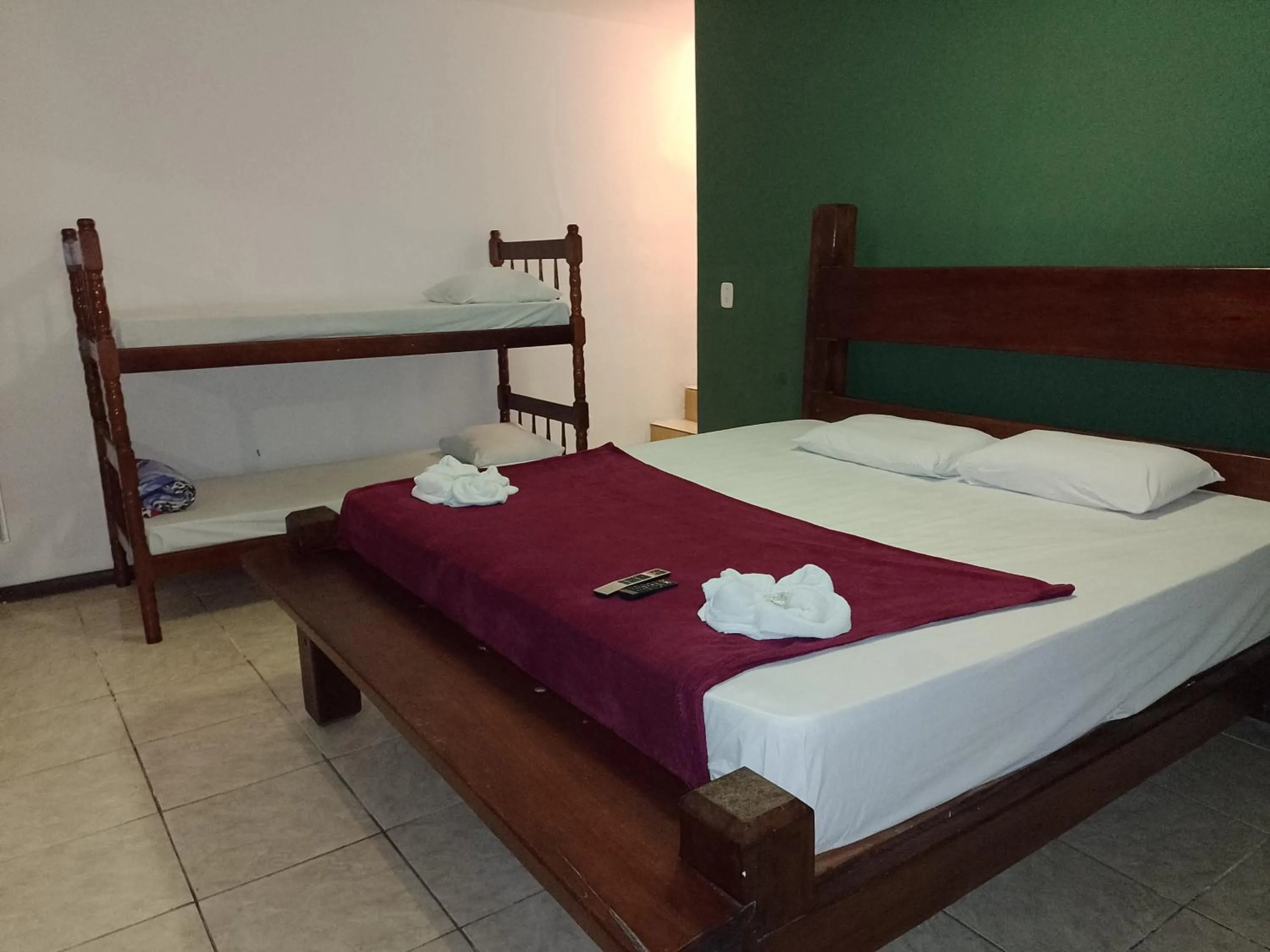 Bed in Pousada Rancho Texas Ubatuba