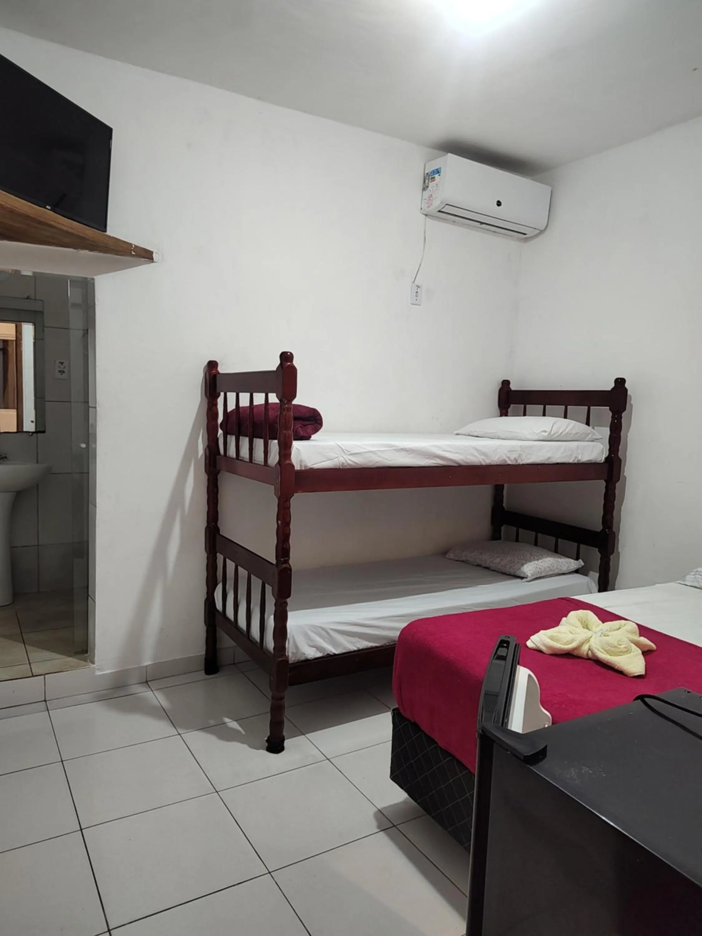 Bed in Pousada Rancho Texas Ubatuba