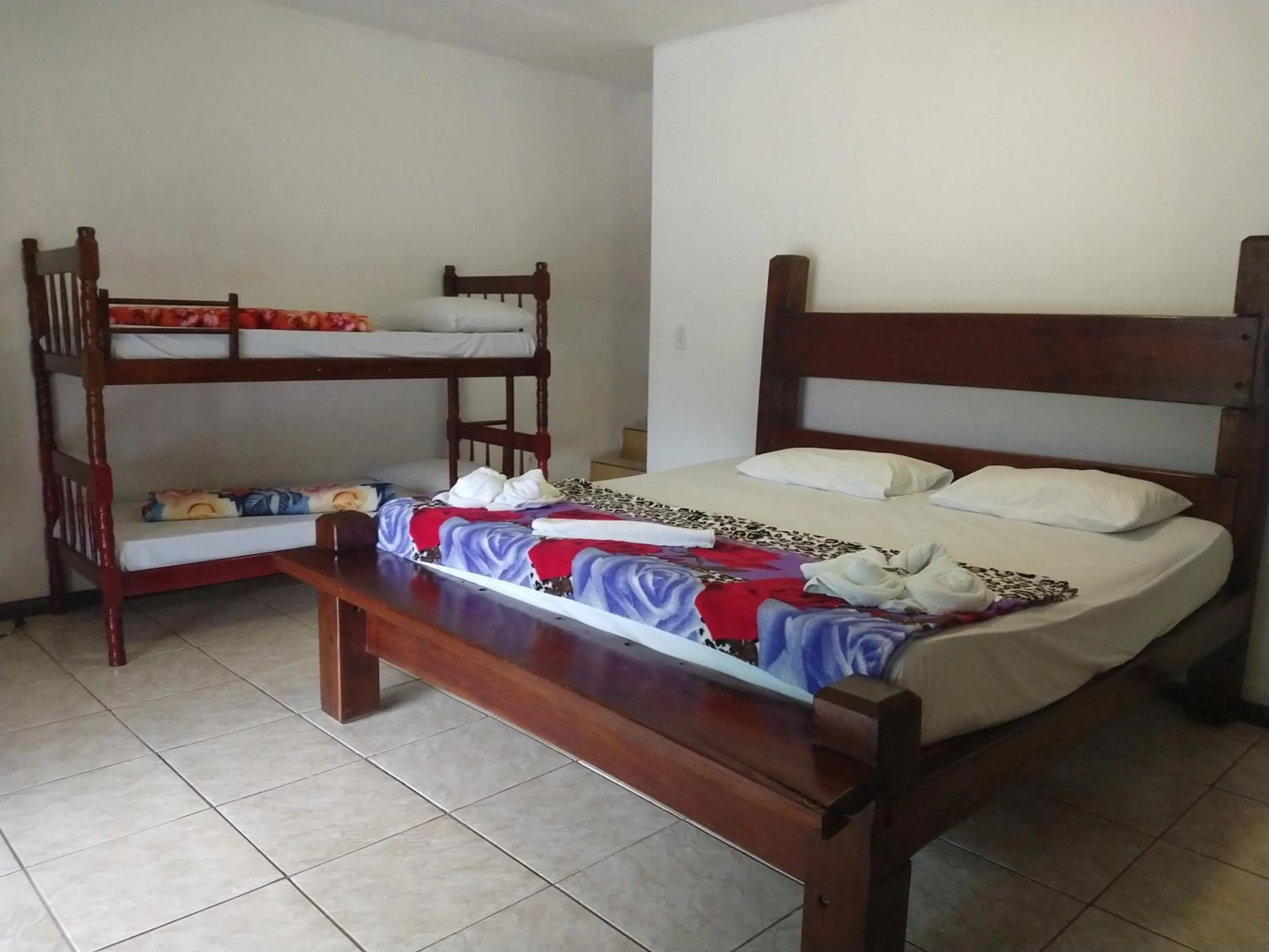 Bed in Pousada Rancho Texas Ubatuba