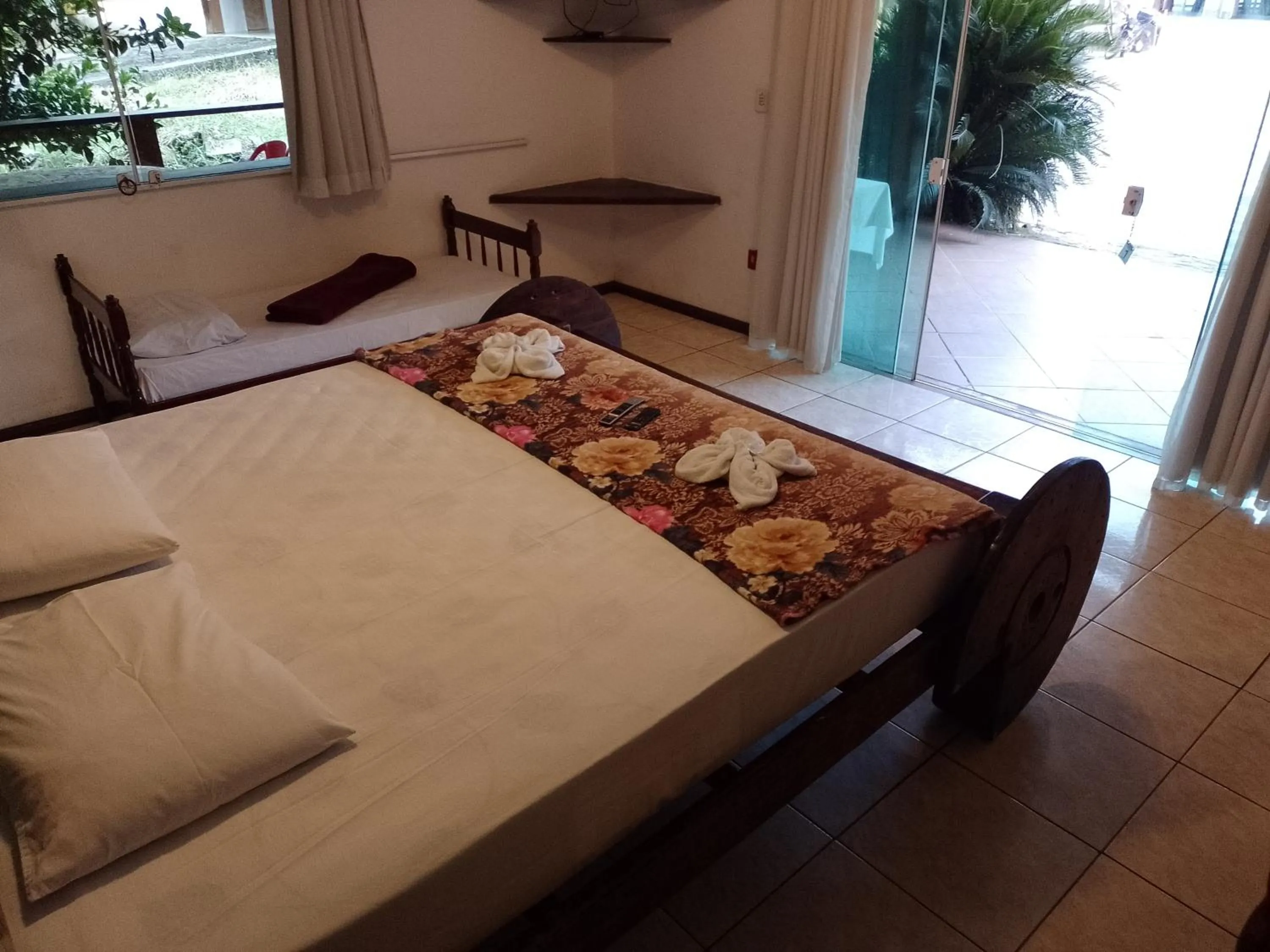 Bed in Pousada Rancho Texas Ubatuba