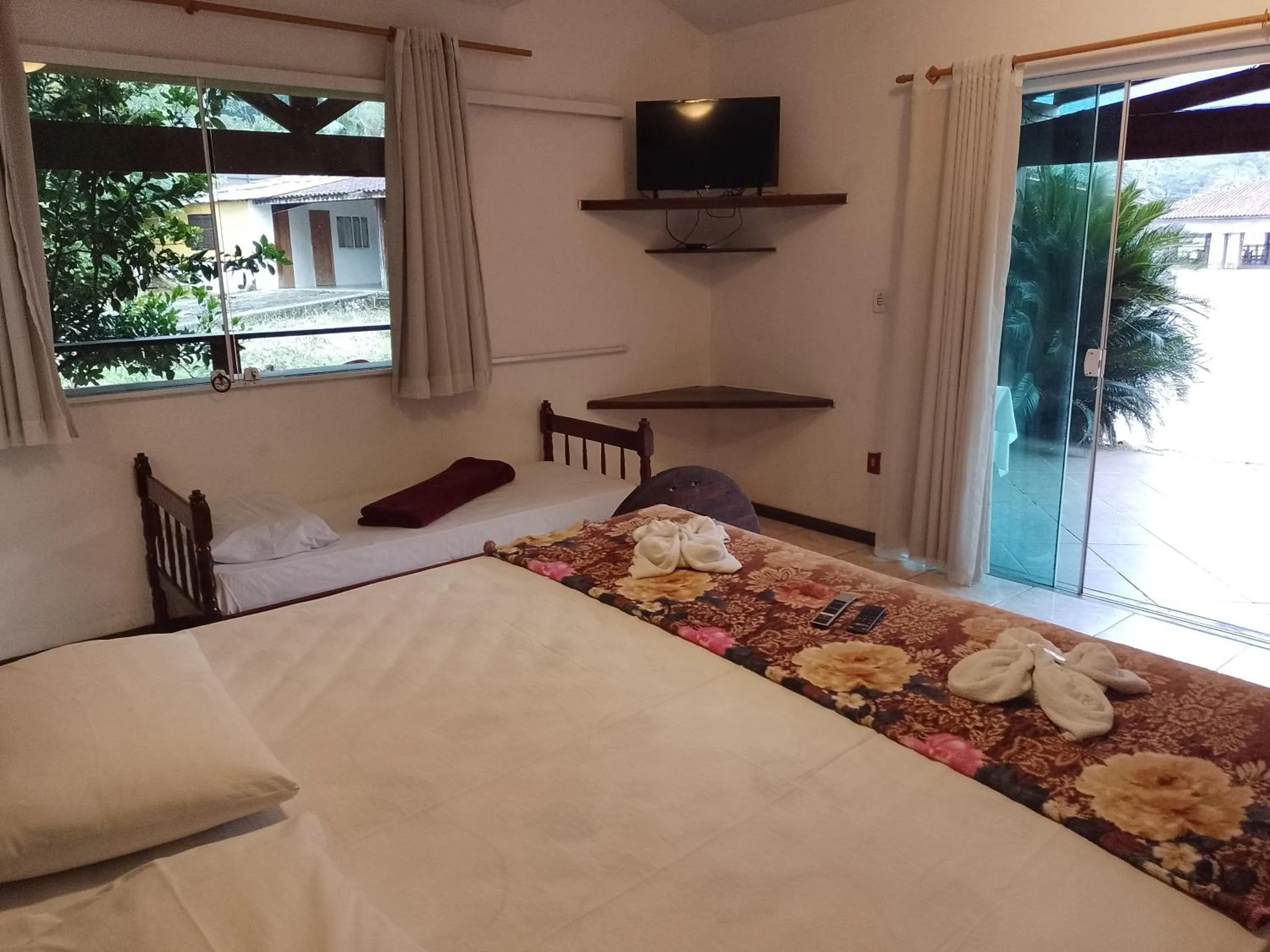 Bed in Pousada Rancho Texas Ubatuba