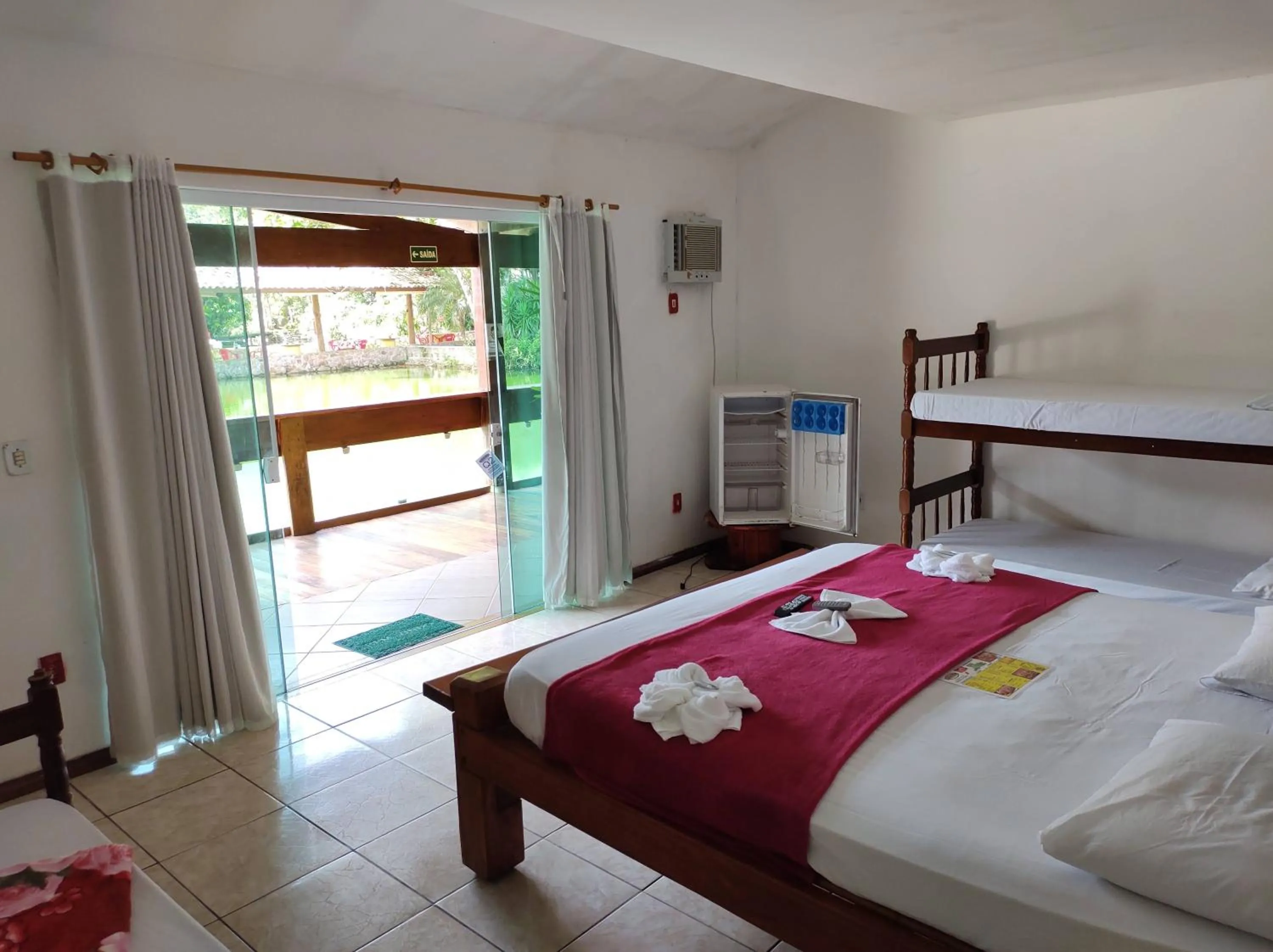 Bed in Pousada Rancho Texas Ubatuba