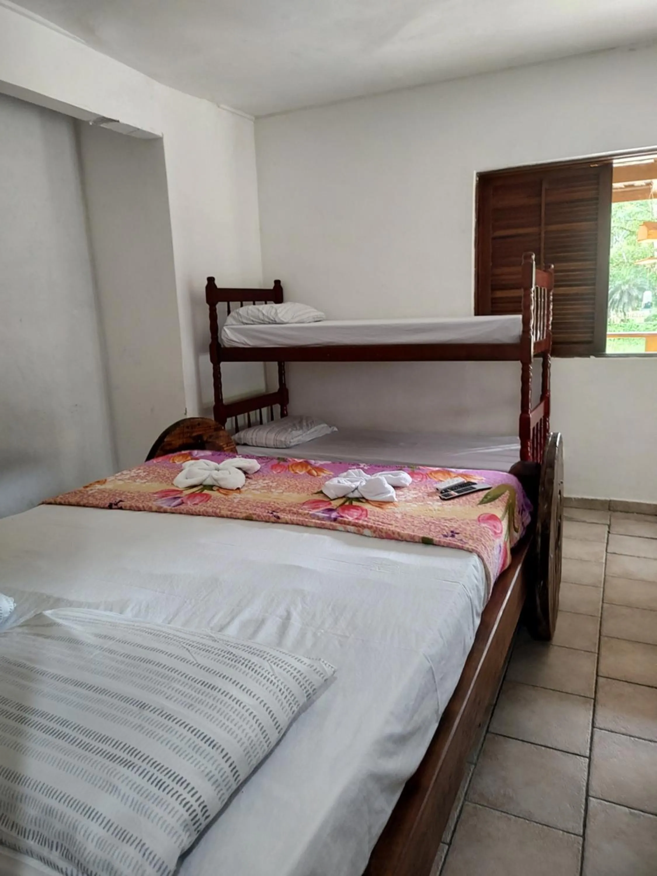 Bed in Pousada Rancho Texas Ubatuba