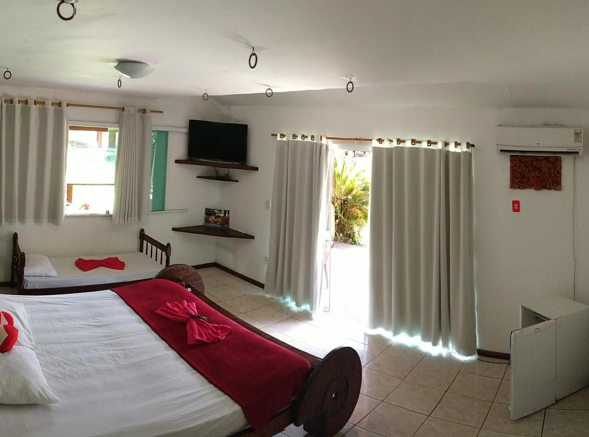 Bed in Pousada Rancho Texas Ubatuba
