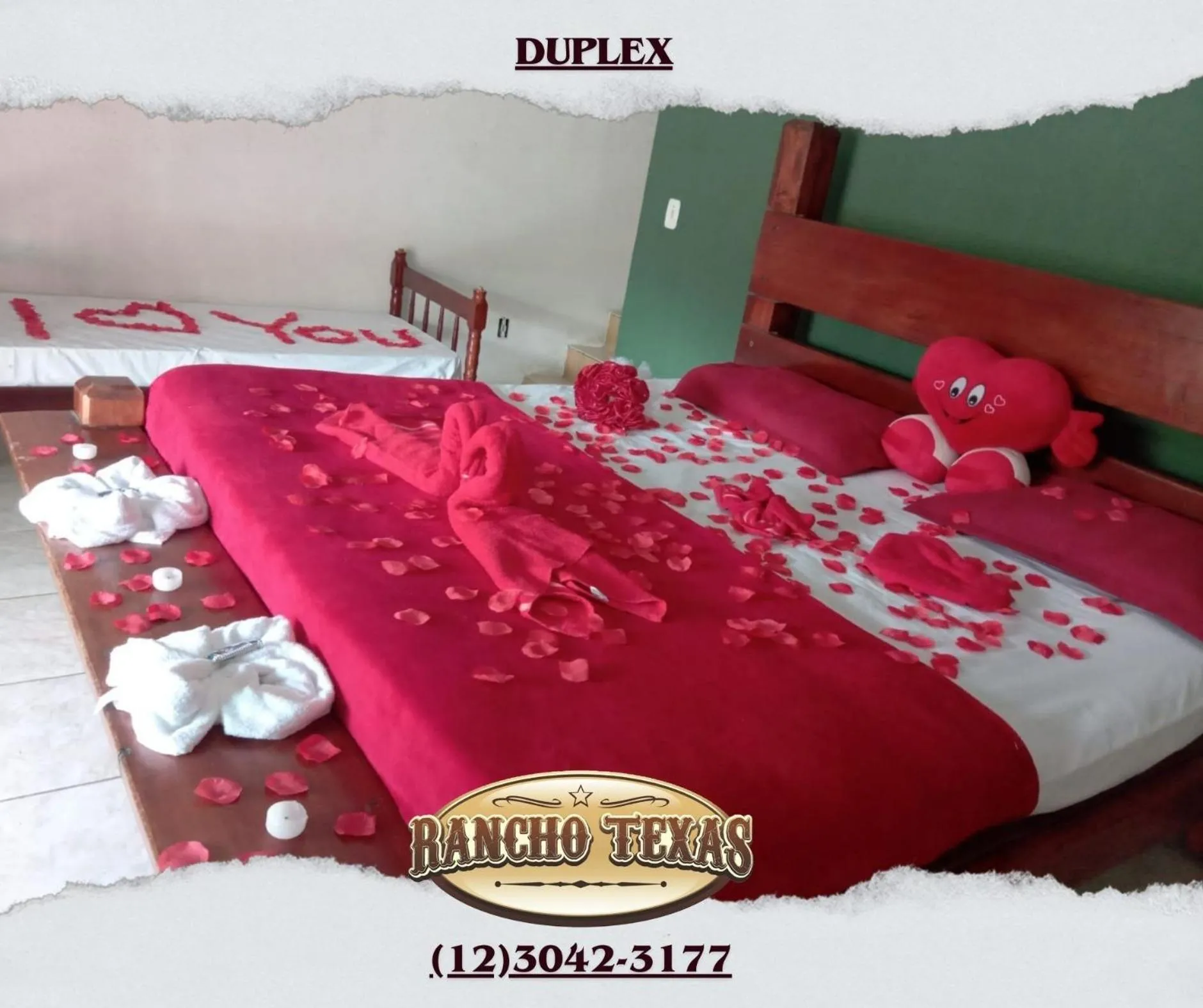 Bed in Pousada Rancho Texas Ubatuba