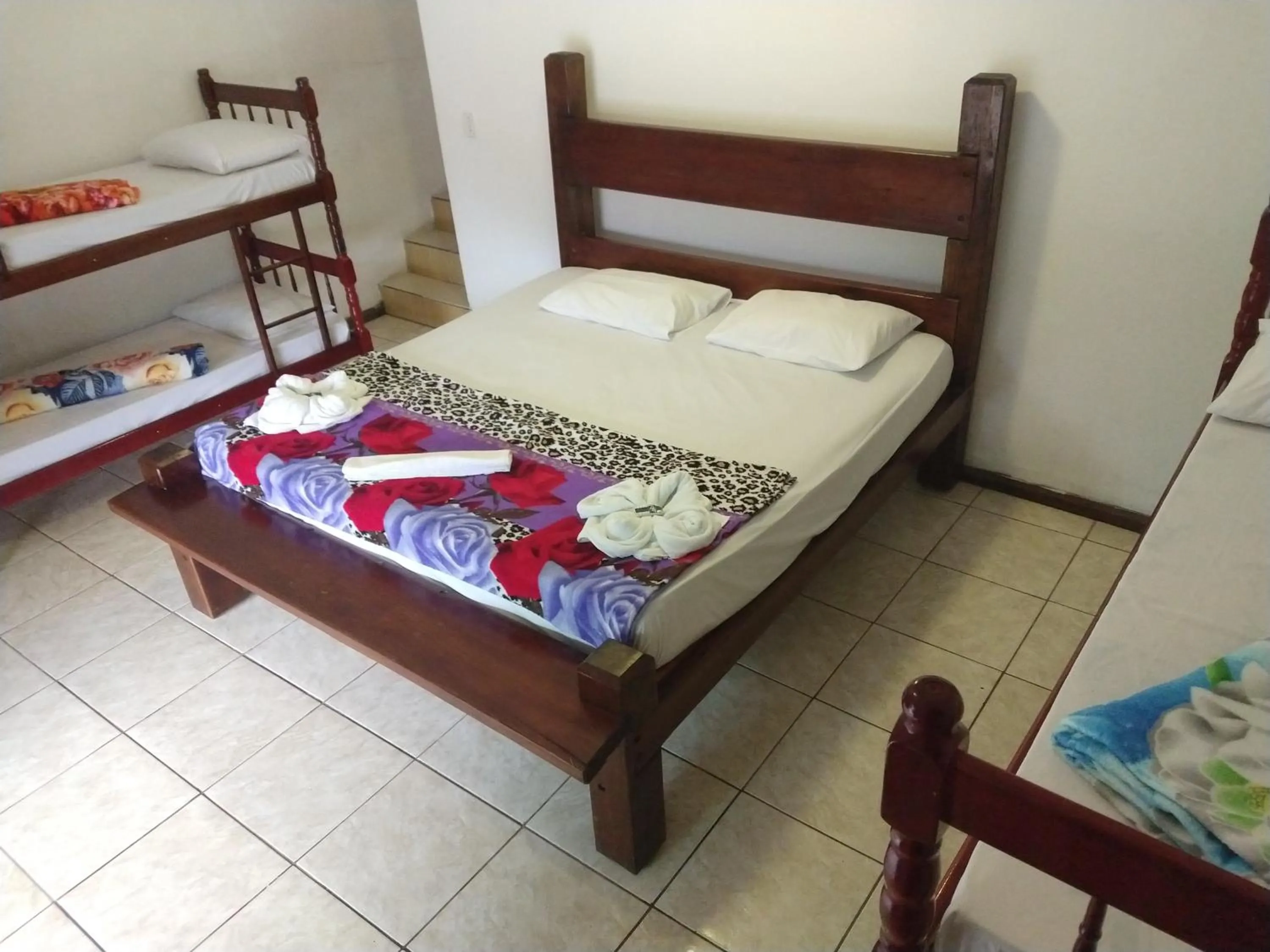 Bed in Pousada Rancho Texas Ubatuba