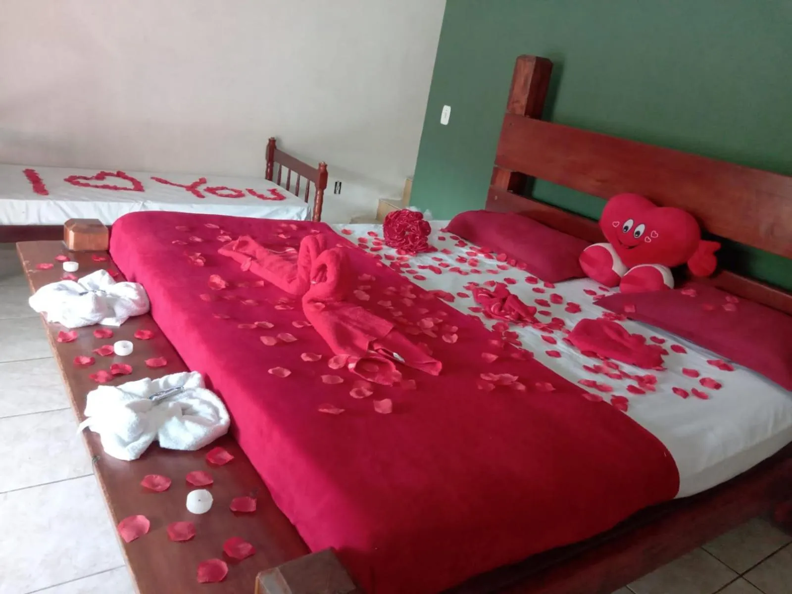 Bed in Pousada Rancho Texas Ubatuba