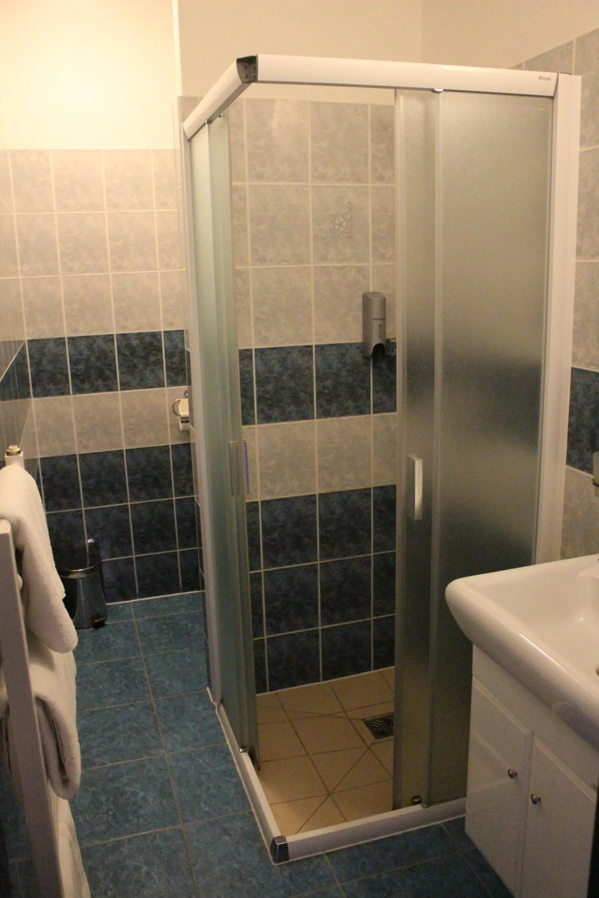 Shower in Hotel Palác