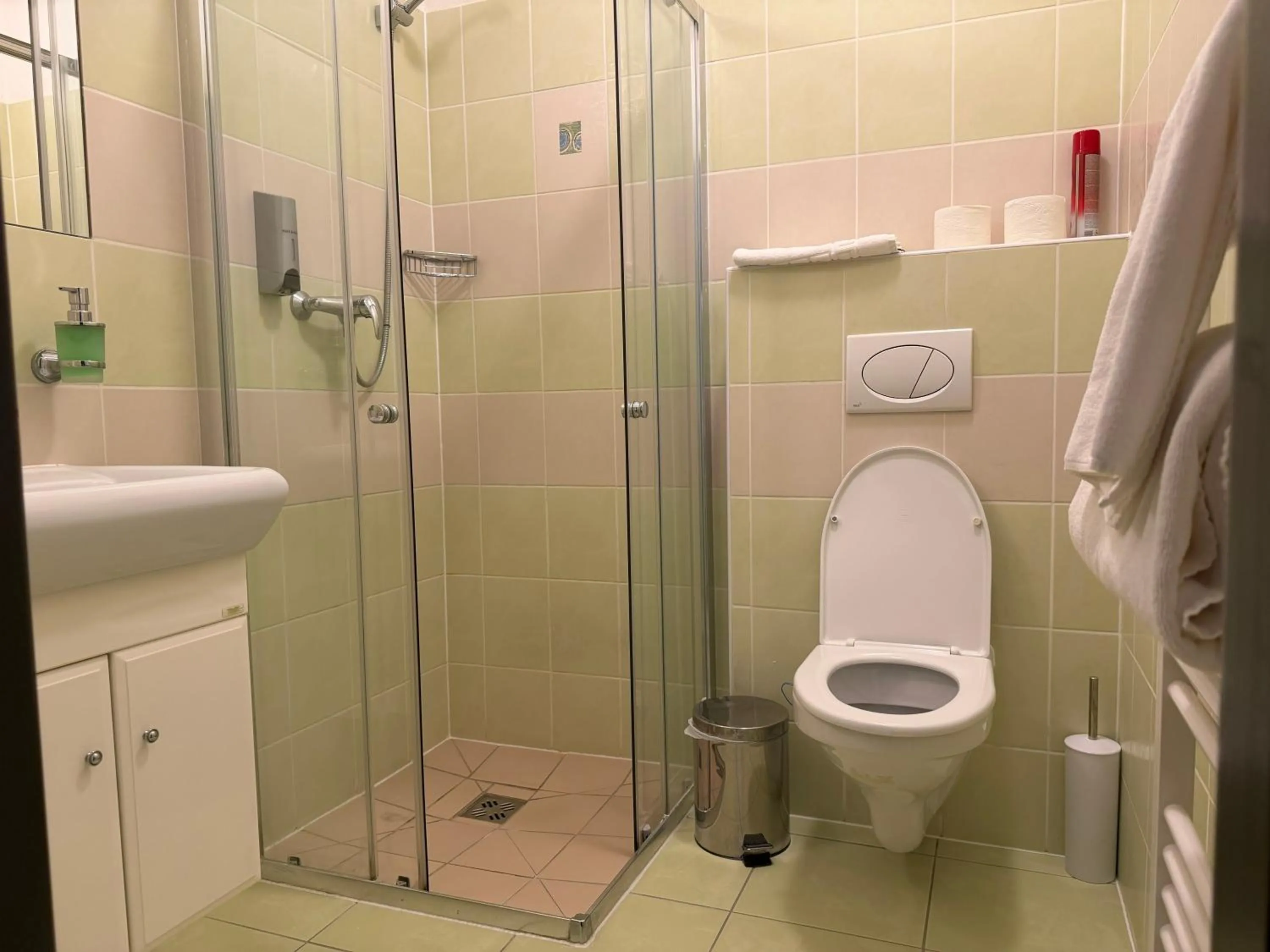 Shower in Hotel Palác