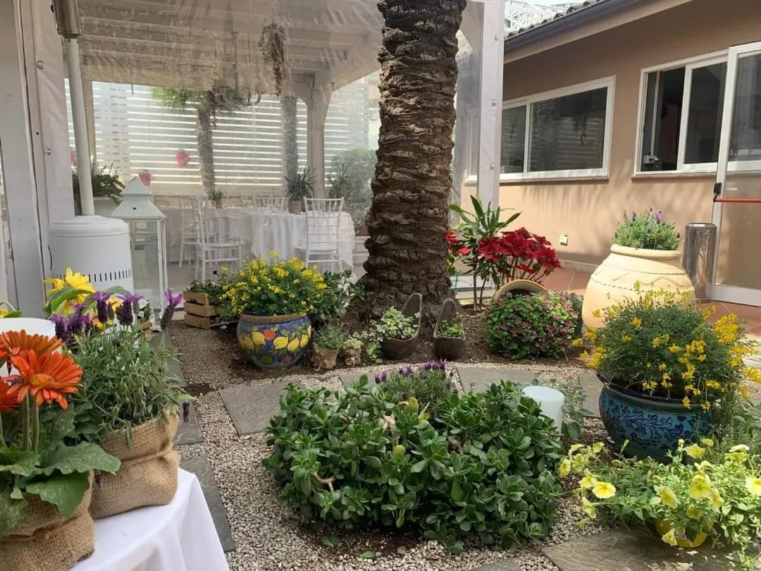 Patio in Hotel La Cavalera