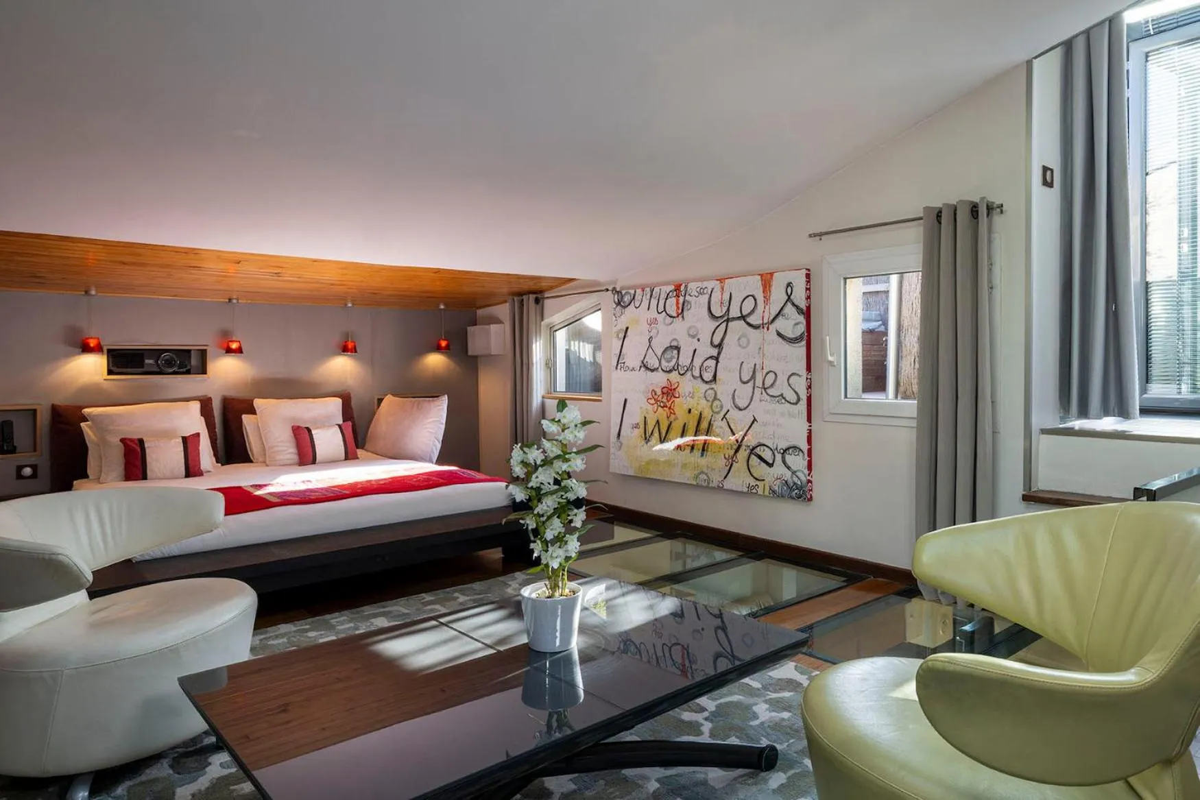 Patio, Bed in Maison Lavaud