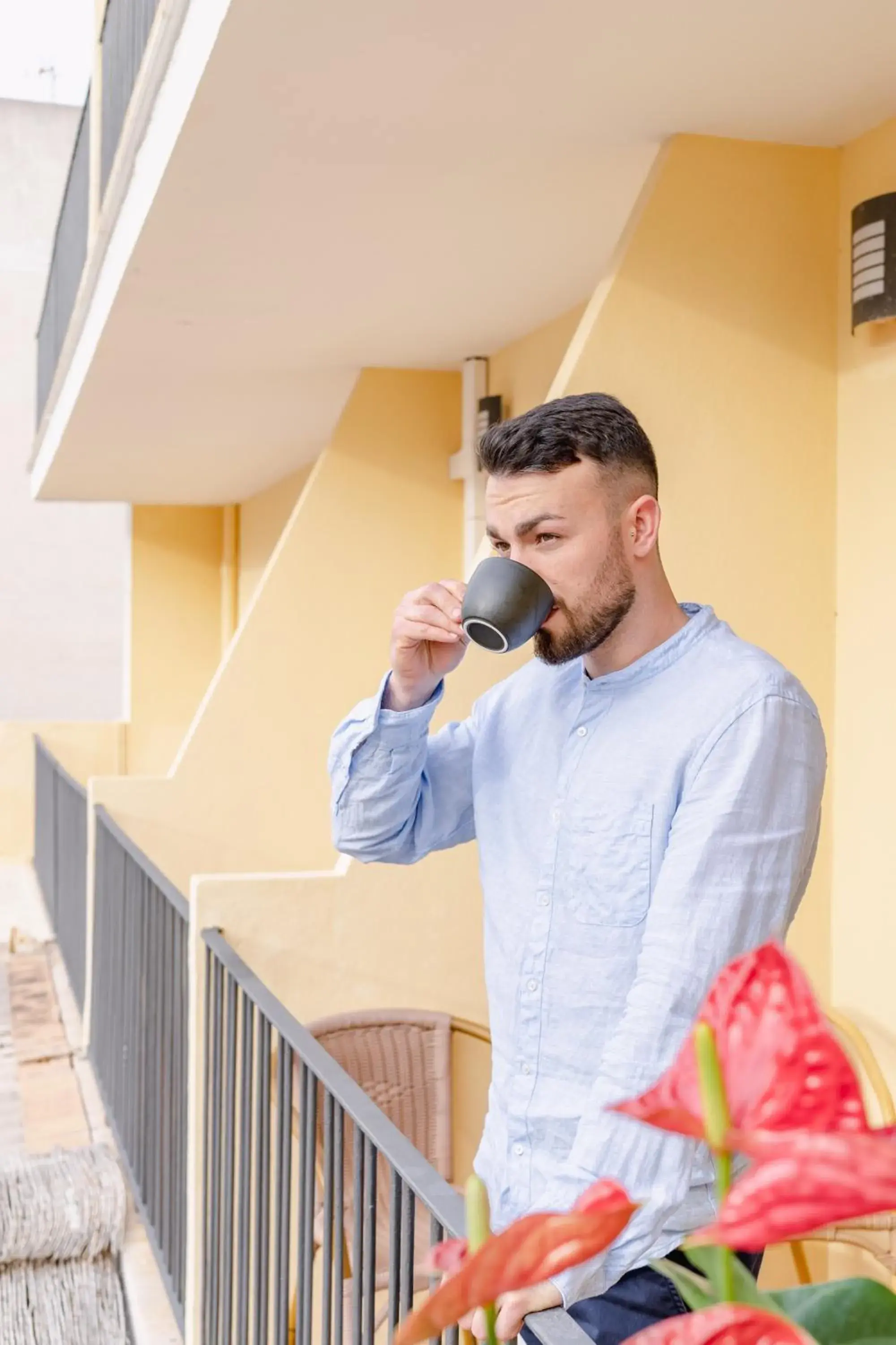 Property building in Hostal HPC Porto Colom Property building in Hostal HPC Porto Colom