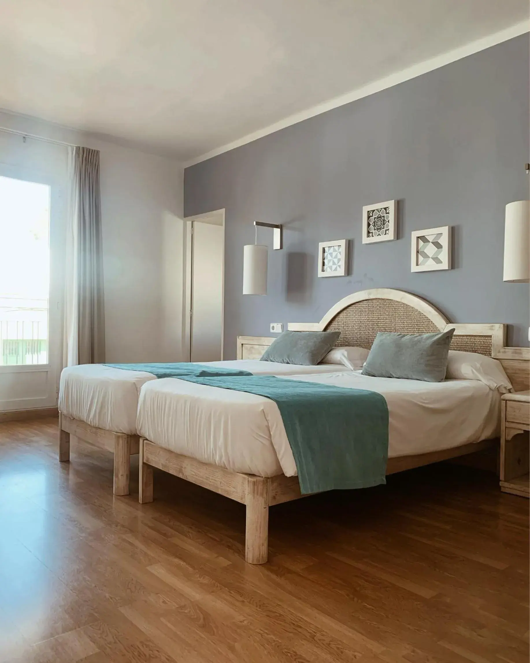 Bed in Hostal HPC Porto Colom Bed in Hostal HPC Porto Colom