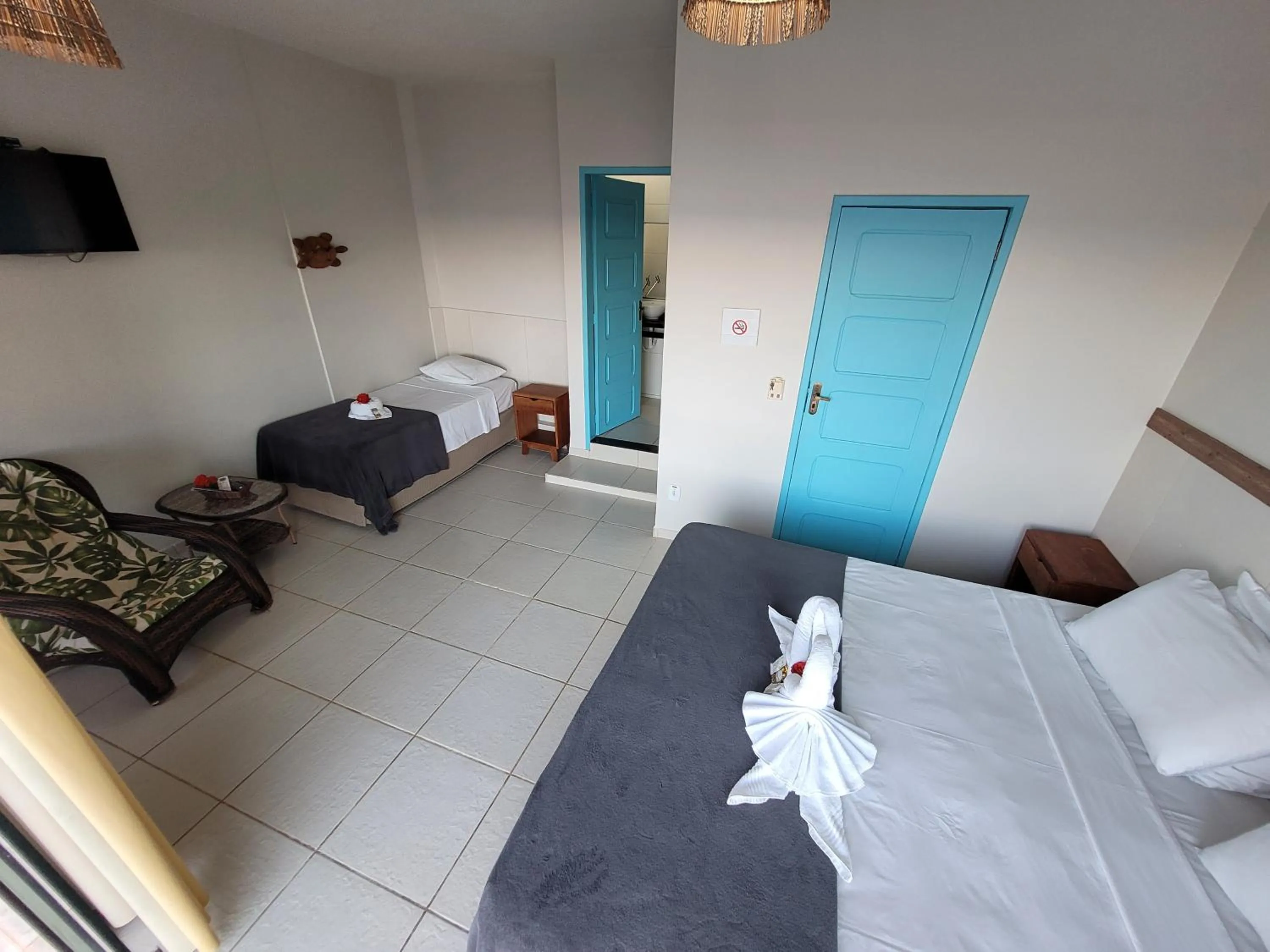 Bedroom, Bed in Pousada Tartaruga