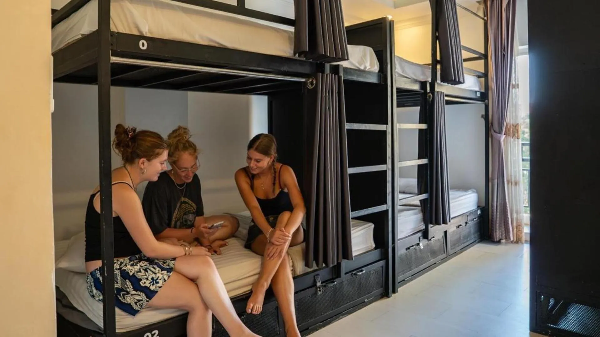 Bed in Mad Monkey Hostel Siem Reap