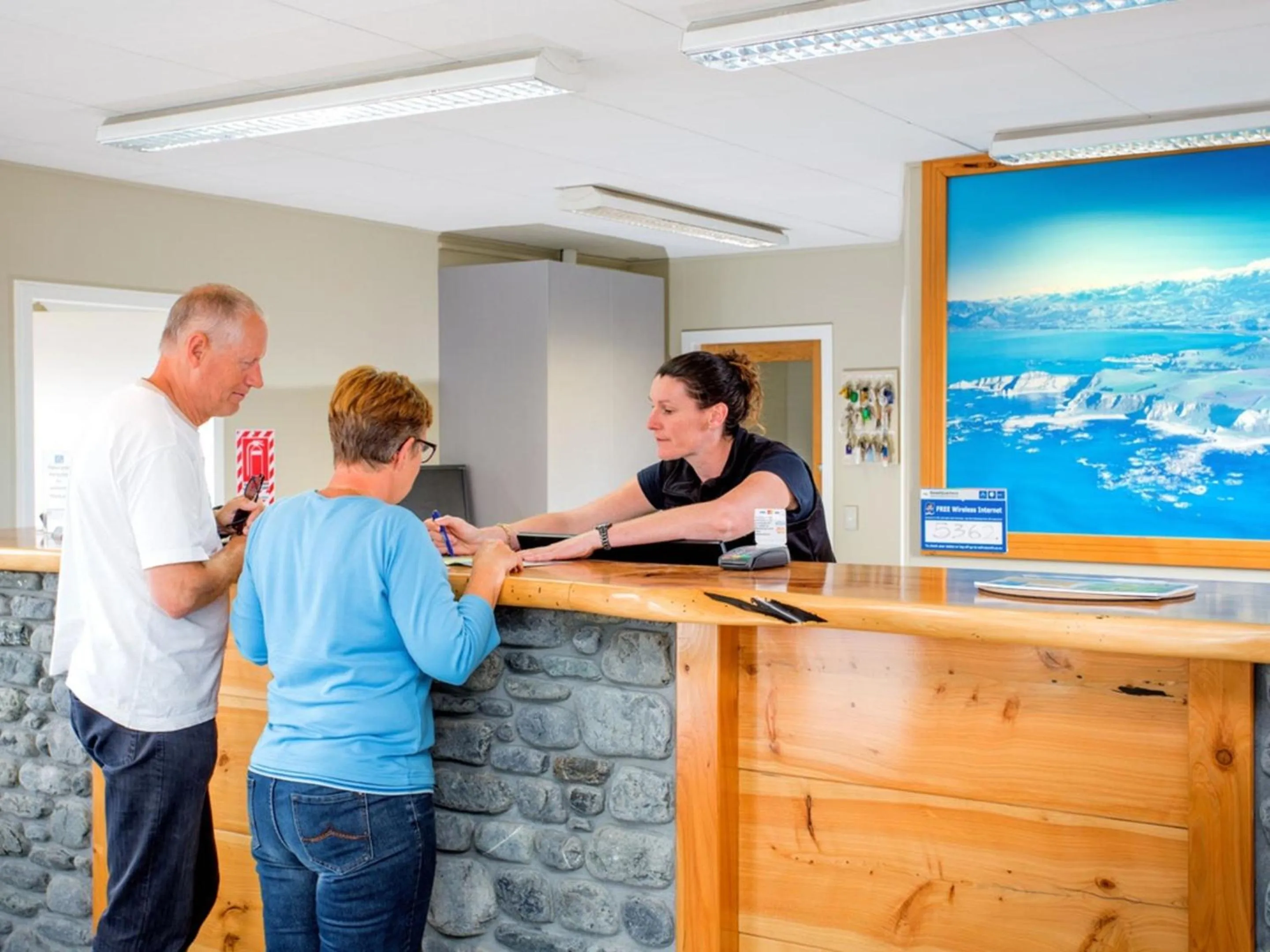 Lobby or reception in Kaikōura TOP 10 Holiday Park