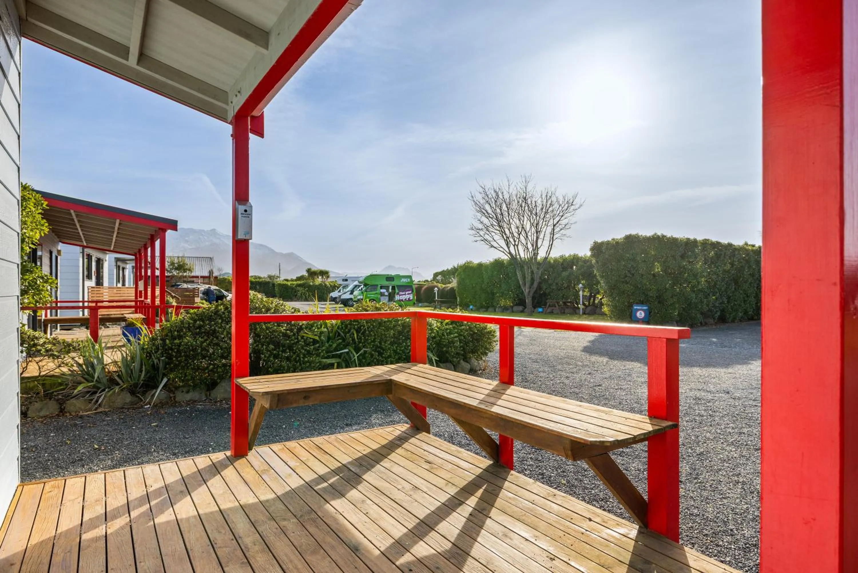 Balcony/Terrace in Kaikōura TOP 10 Holiday Park