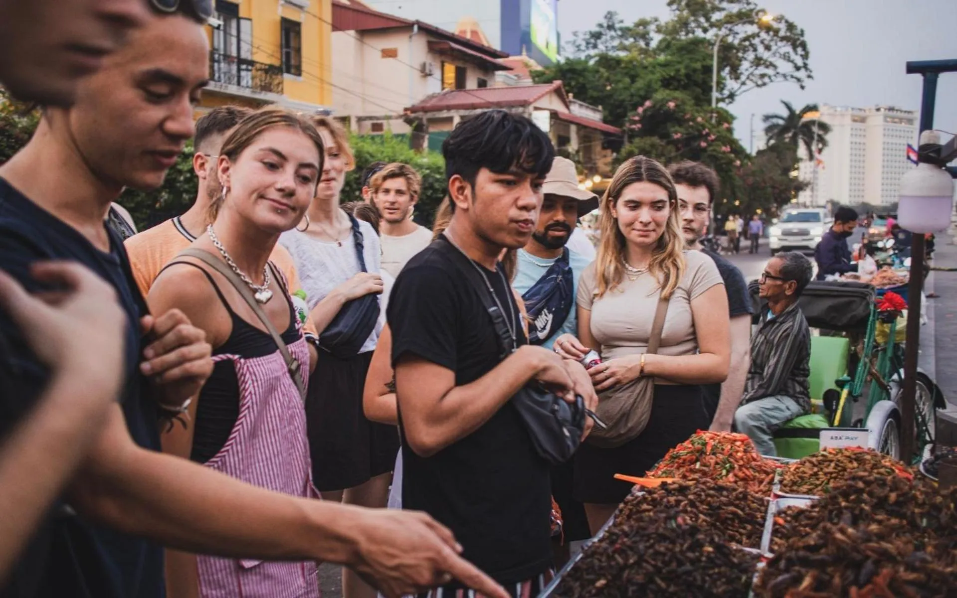 group of guests in Mad Monkey Hostel Phnom Penh