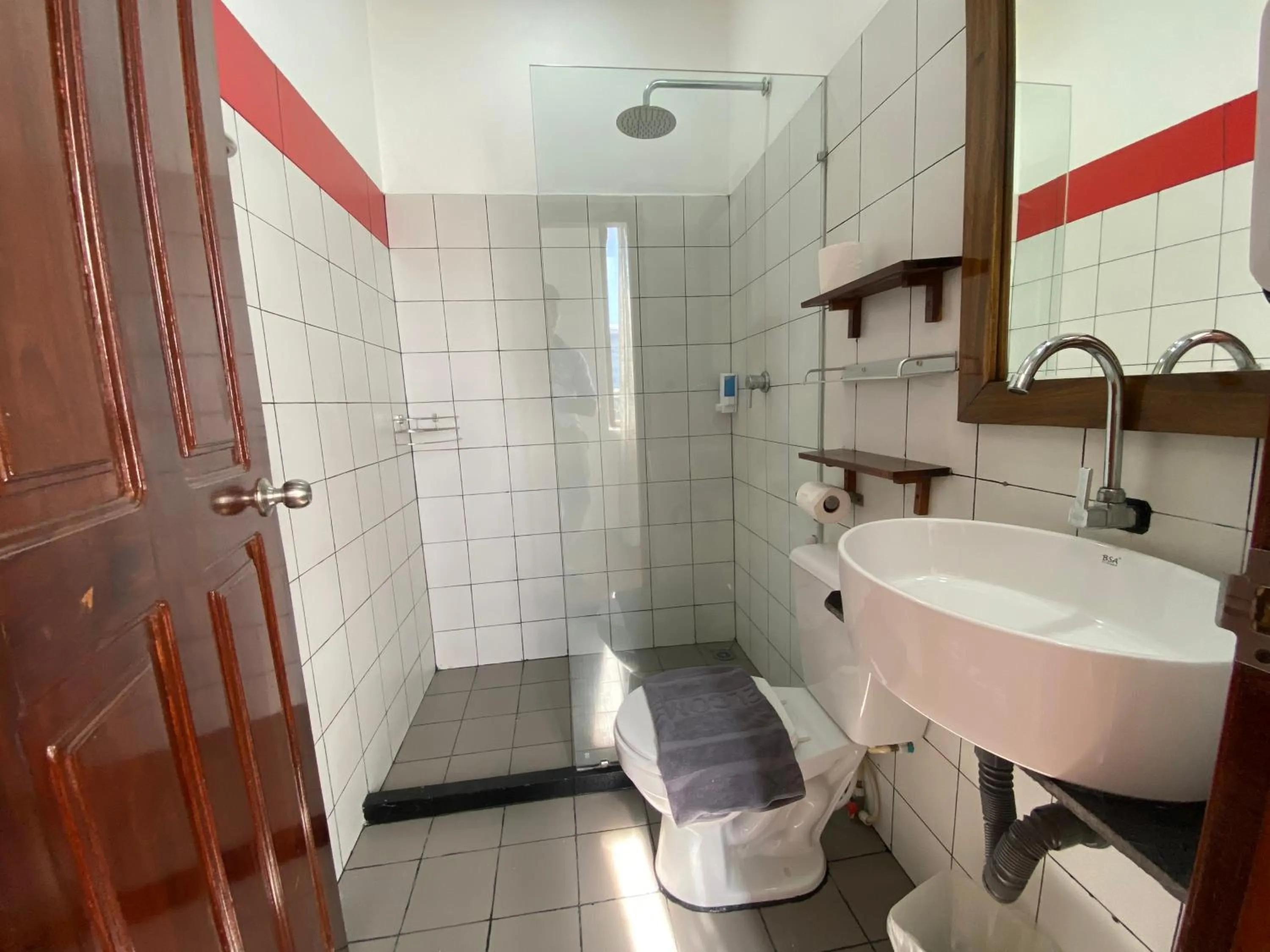 Shower in Mad Monkey Hostel Phnom Penh