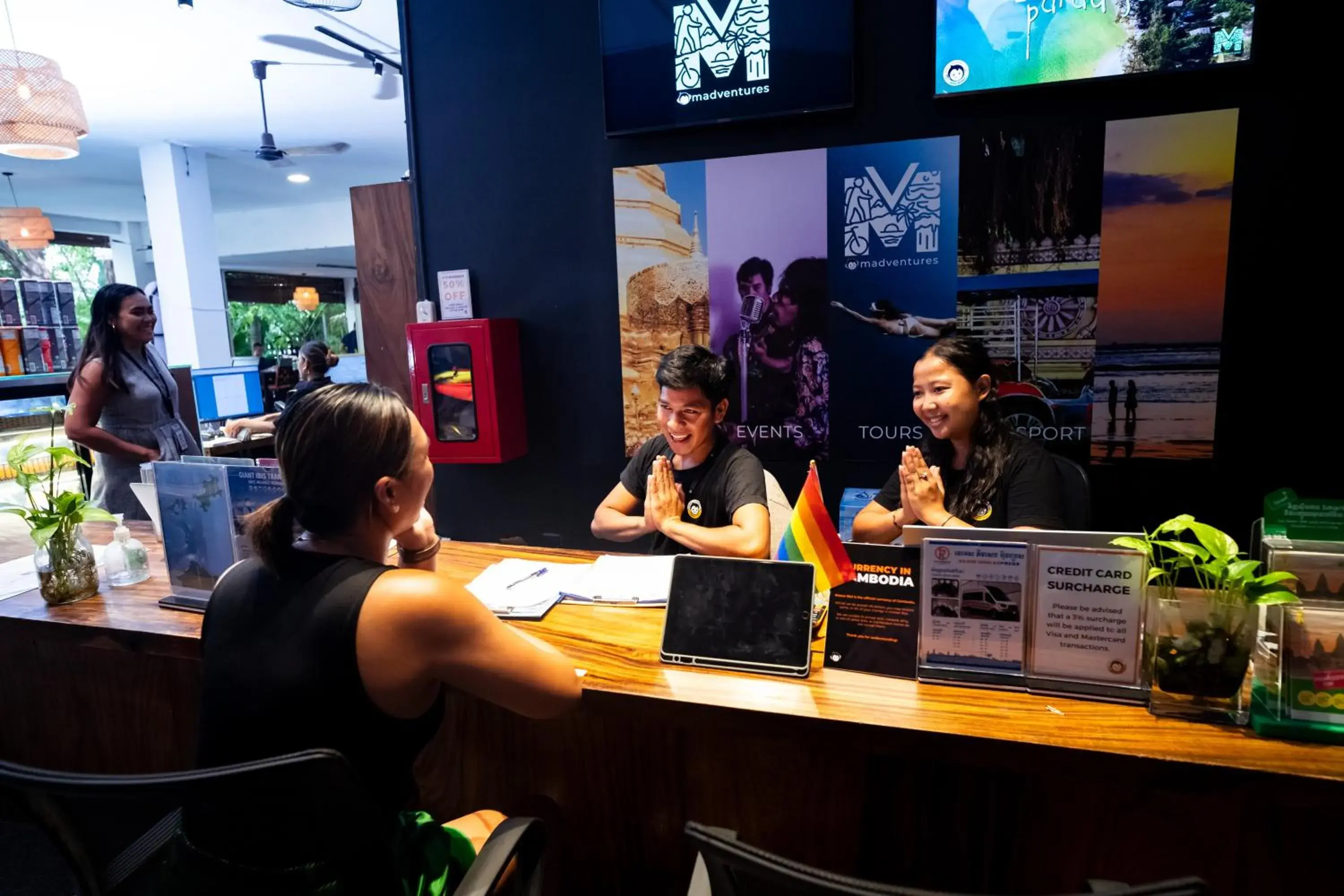 Lobby or reception in Mad Monkey Hostel Phnom Penh Lobby or reception in Mad Monkey Hostel Phnom Penh