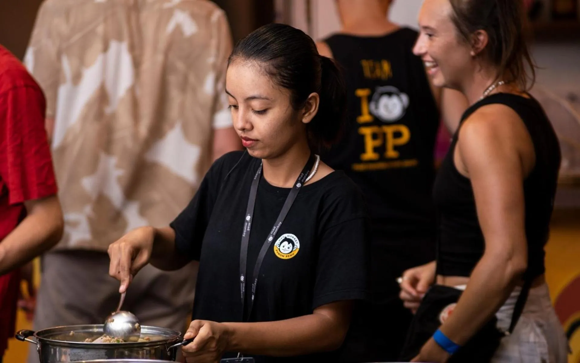 People in Mad Monkey Hostel Phnom Penh