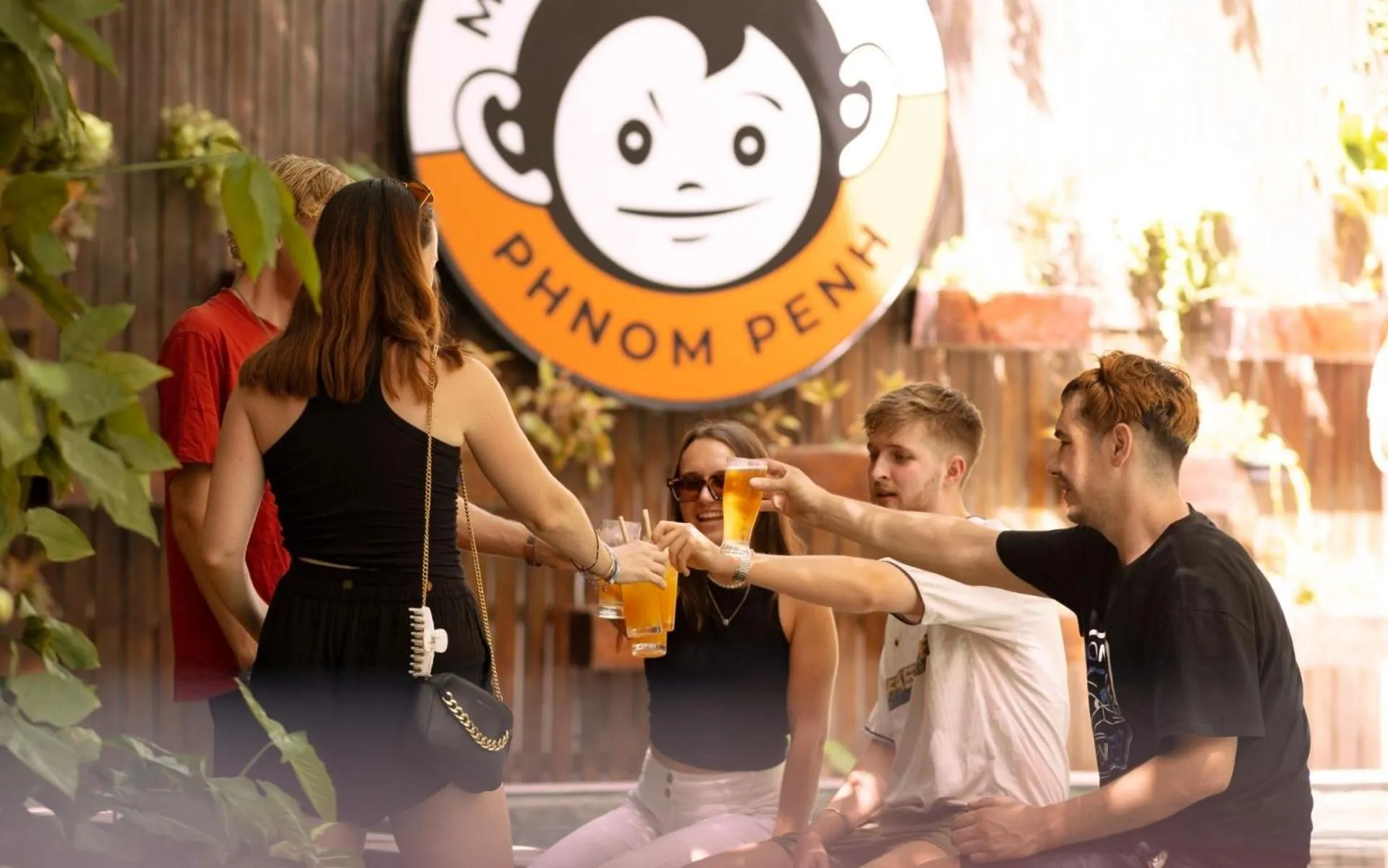 Logo/Certificate/Sign in Mad Monkey Hostel Phnom Penh