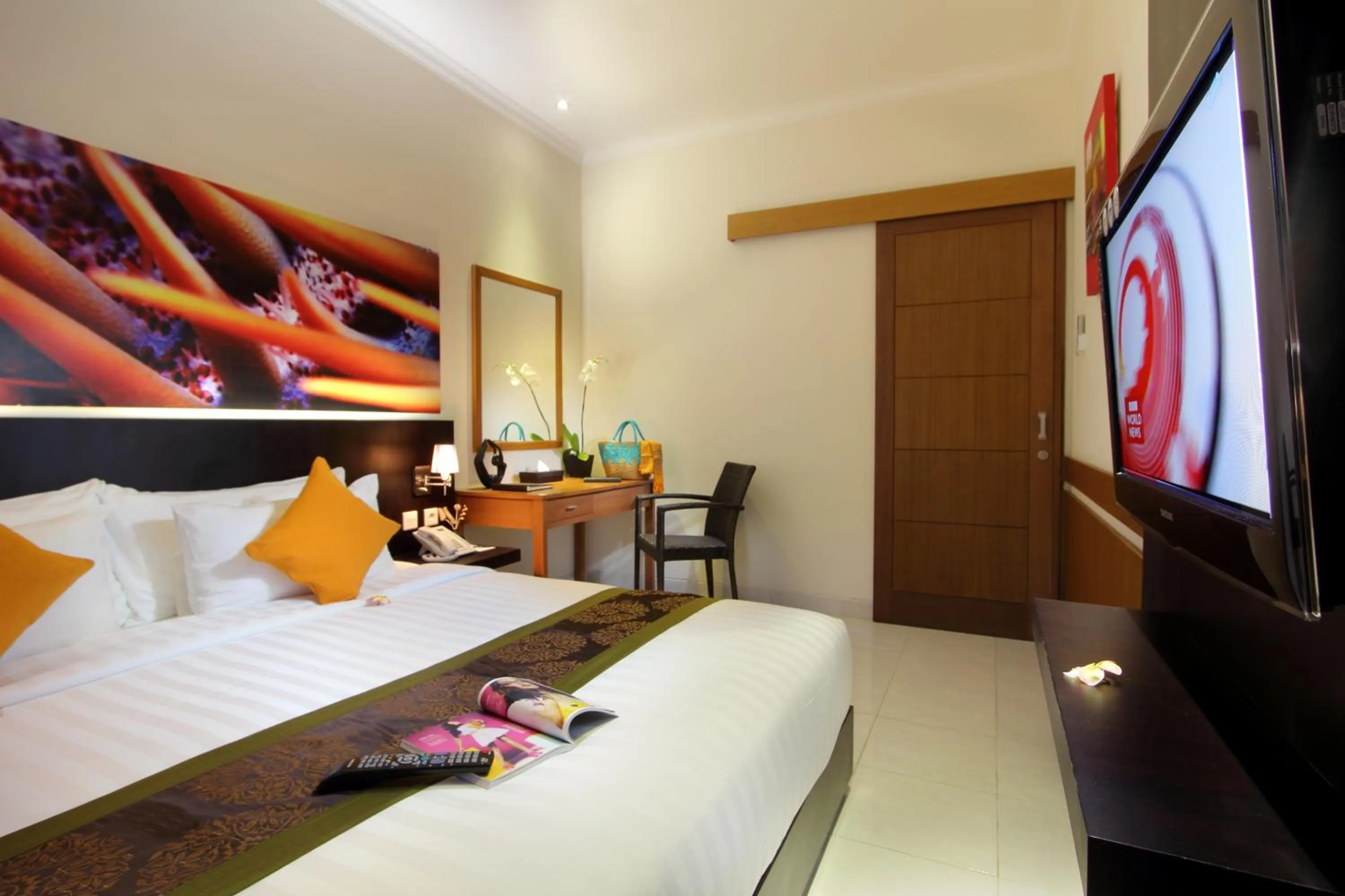 Bed in The Banyumas Villa