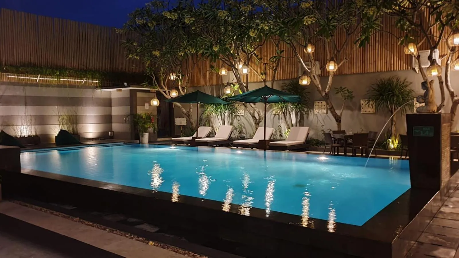 Pool view in The Banyumas Villa