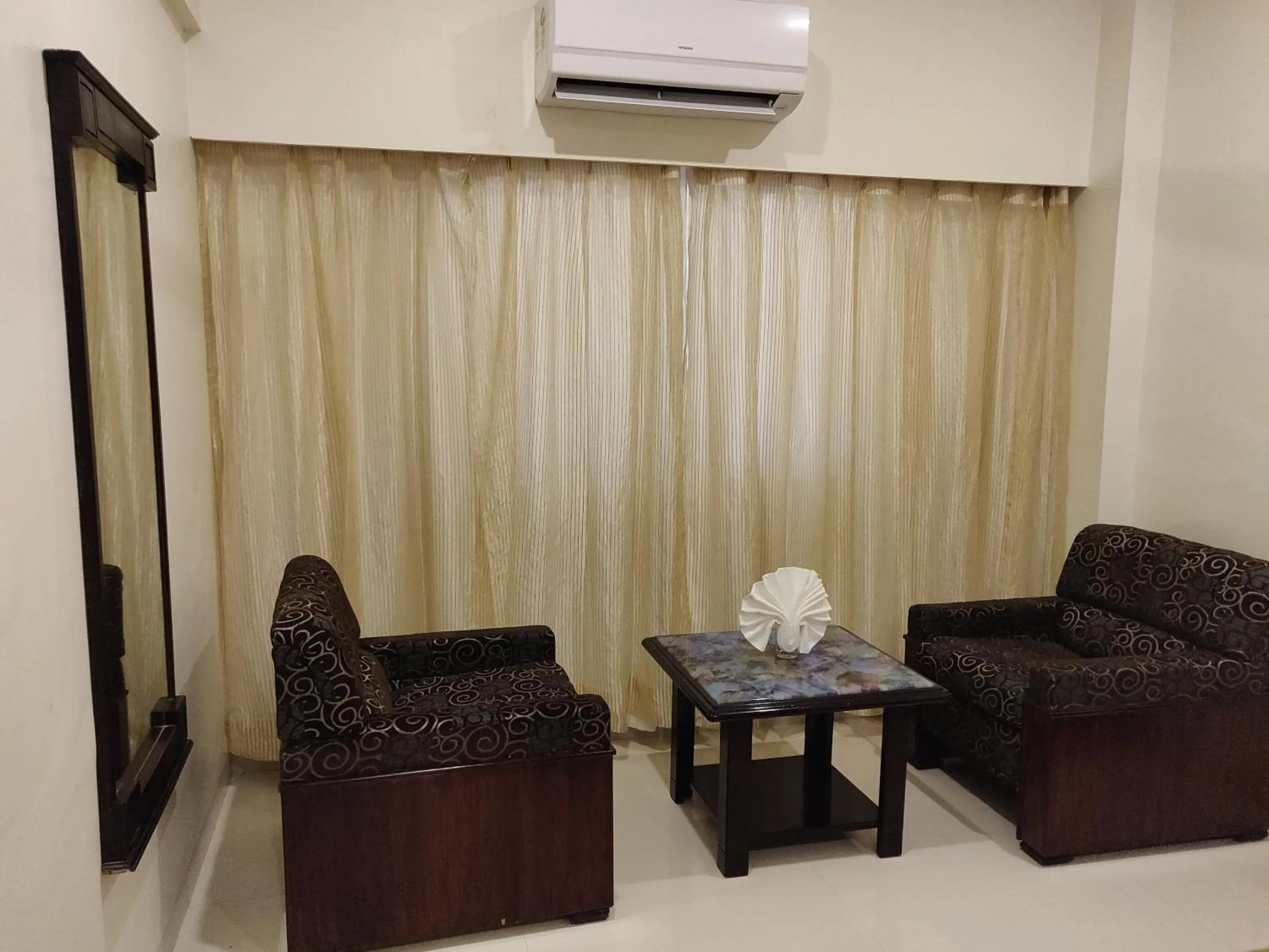 Seating area in Chandra Inn