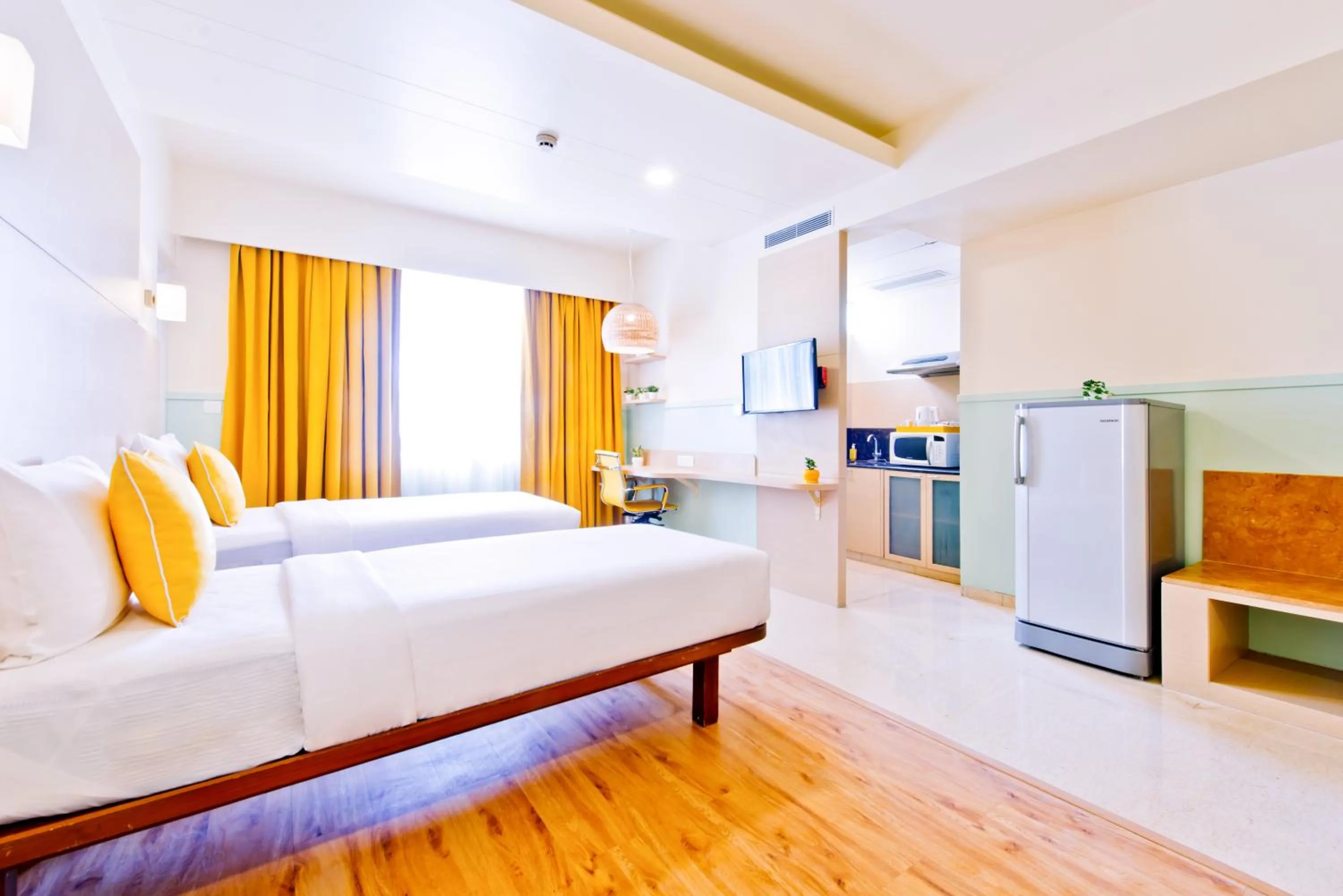 View (from property/room), Bed in Bloom Hotel - Indiranagar