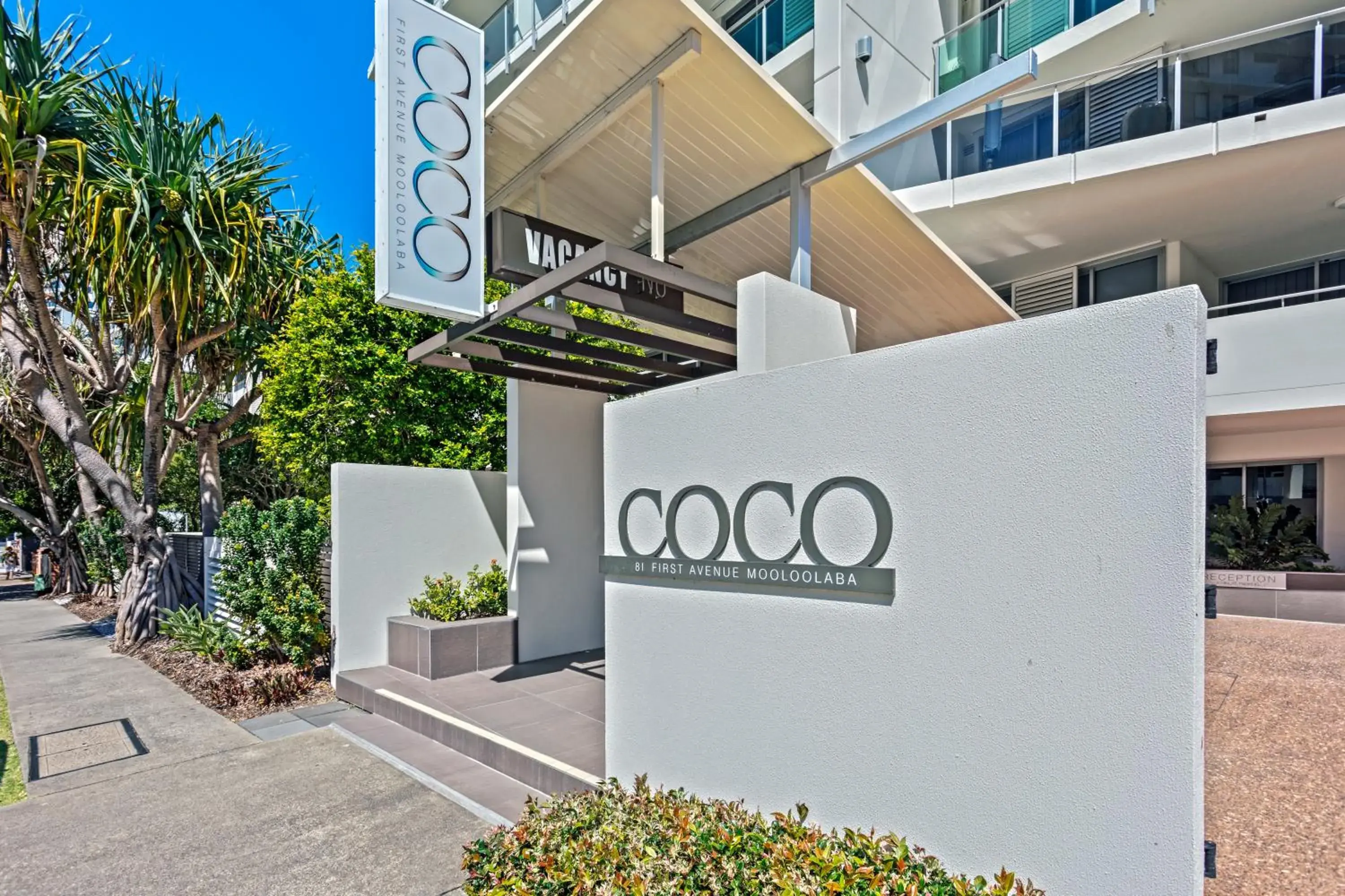 Facade/entrance in Coco Mooloolaba Facade/entrance in Coco Mooloolaba