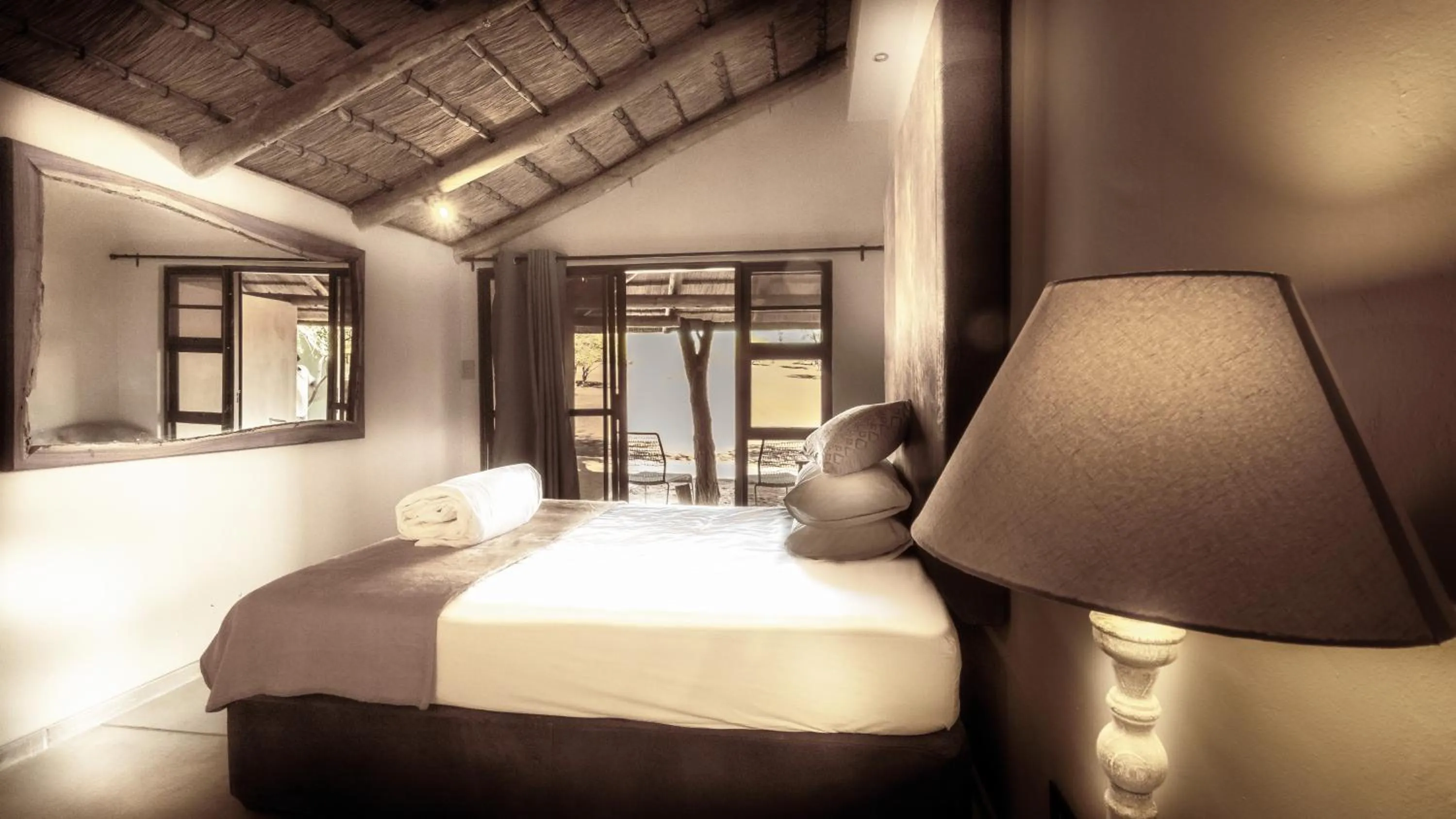 Bed in Bagatelle Kalahari Game Ranch