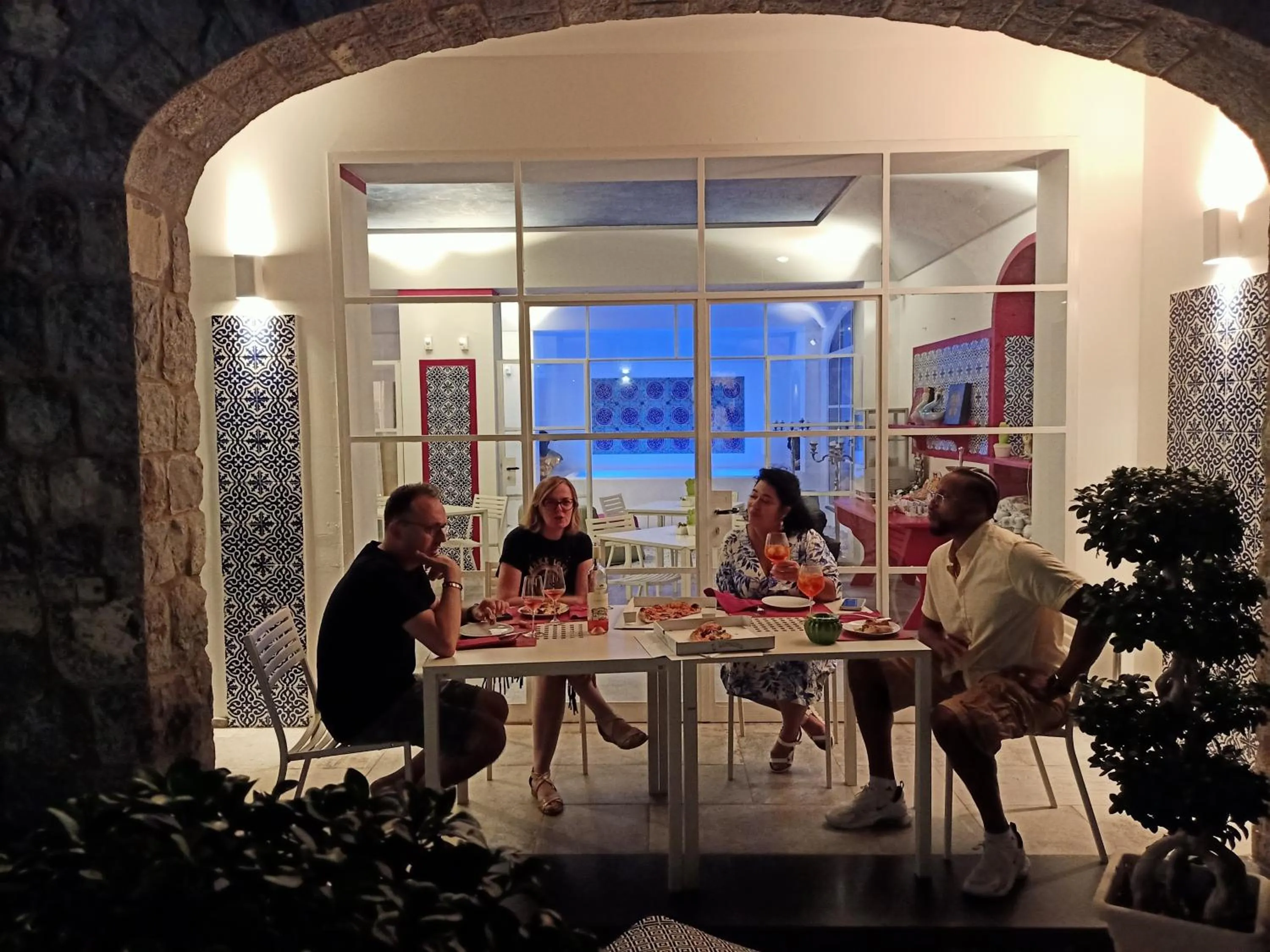 Dining area in Villa Bossa Amalfi