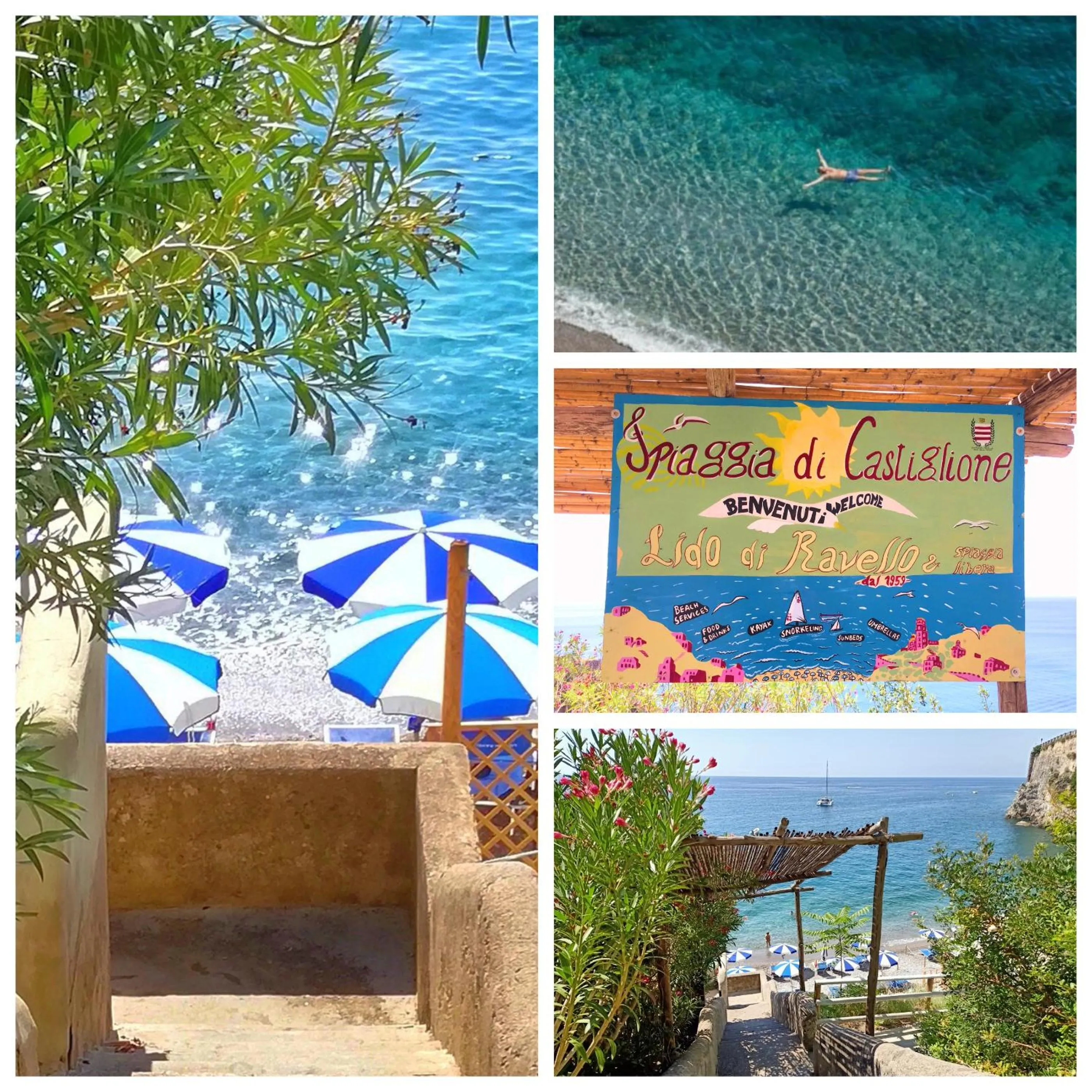 Beach in Villa Bossa Amalfi