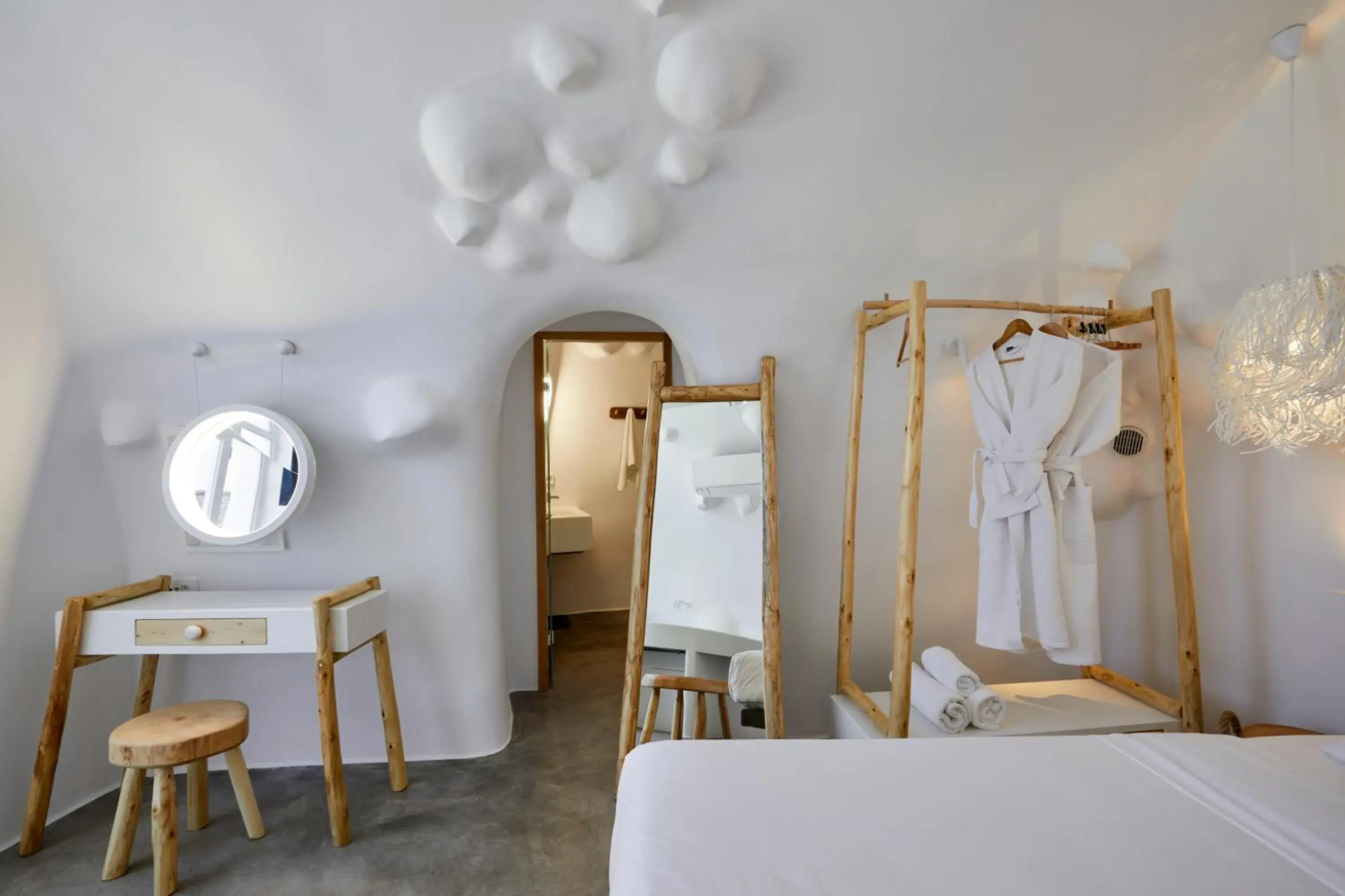 Bed in Theano Cave Suites & Villas Bed in Theano Cave Suites & Villas