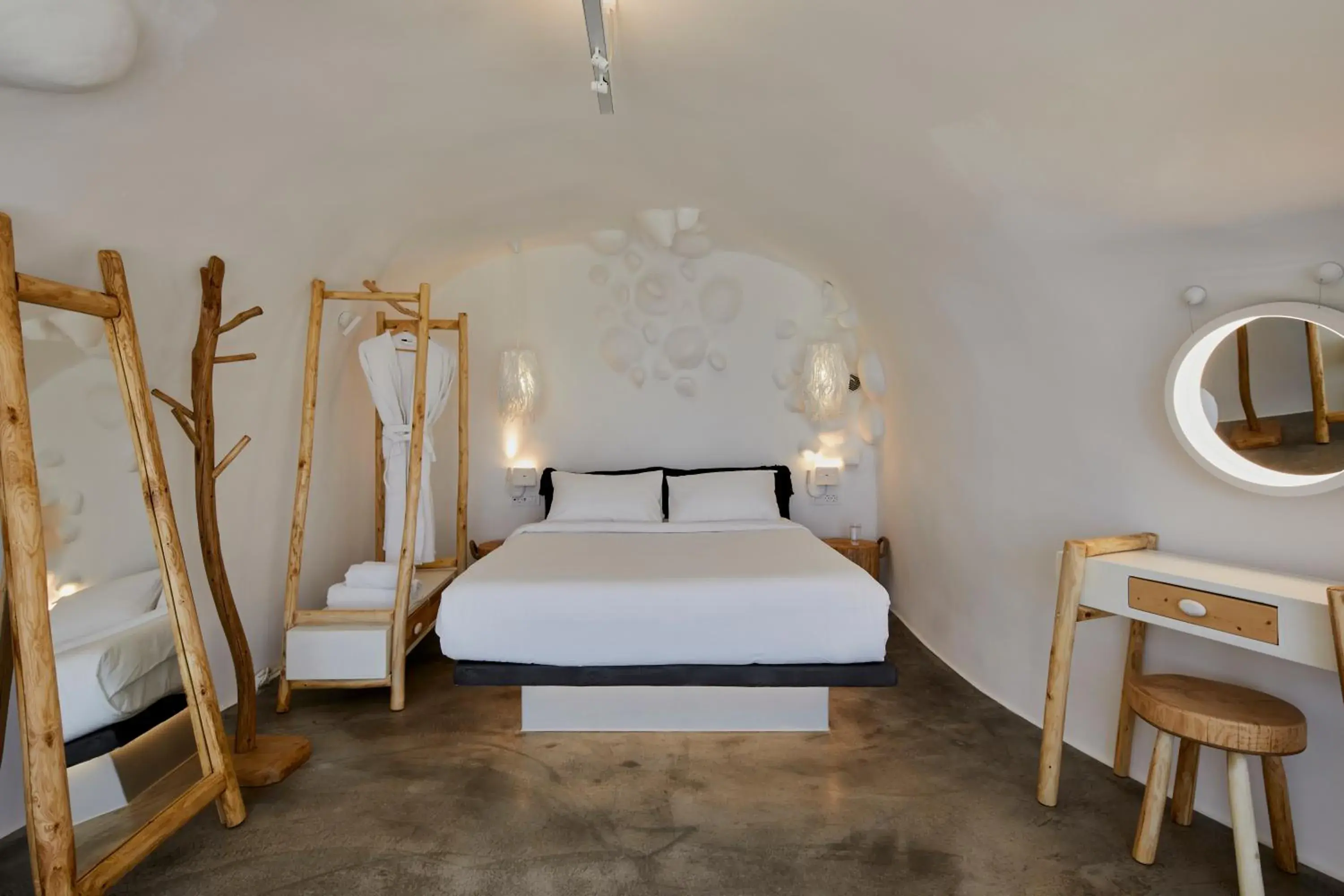 Bed in Theano Cave Suites & Villas Bed in Theano Cave Suites & Villas