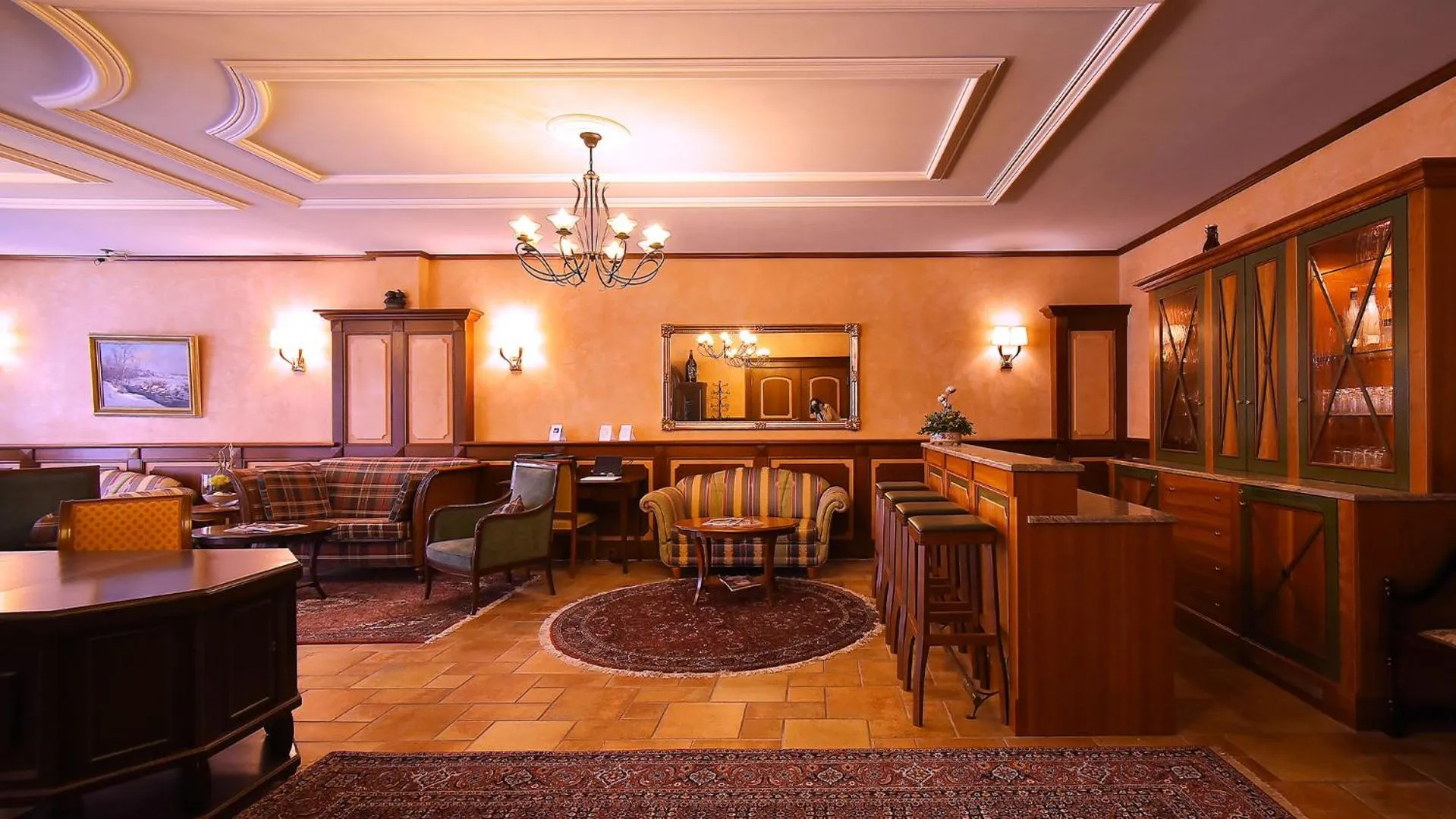 Lobby or reception in Altstadthotel Bräuwirt