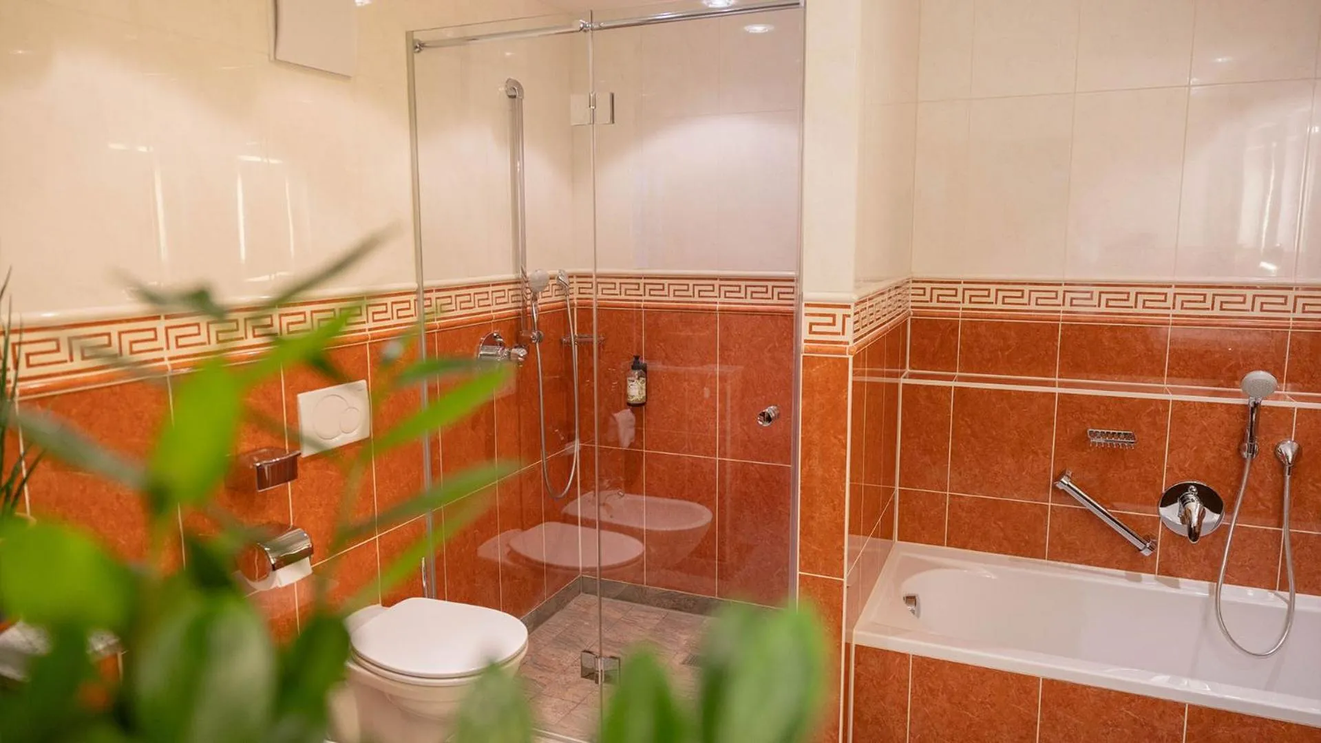 Bathroom in Altstadthotel Bräuwirt