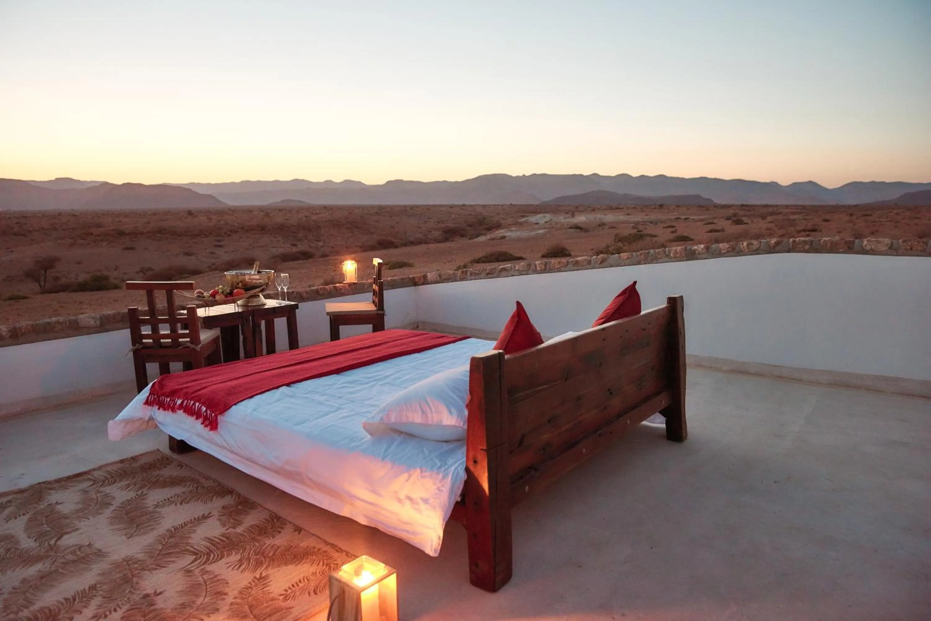 Sunset, Bed in Agama Lodge